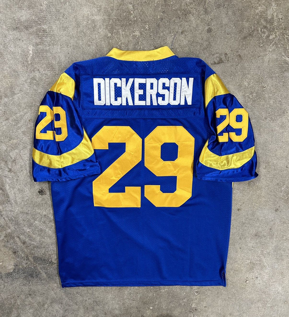 Mitchell & Ness Vintage 90s Mitchell & Ness Dickerson St.Louis Rams Jersey Size US XL / EU 56 / 4 - 2 Thumbnail