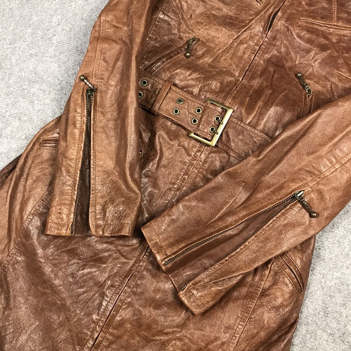 14th Addiction × If Six Was Nine × Tornado Mart TORNADO MART LEATHER LONG JACKET WOMAN IFSIXWASNINE STYLE Size XS / US 0-2 / IT 36-38 - 5 Thumbnail
