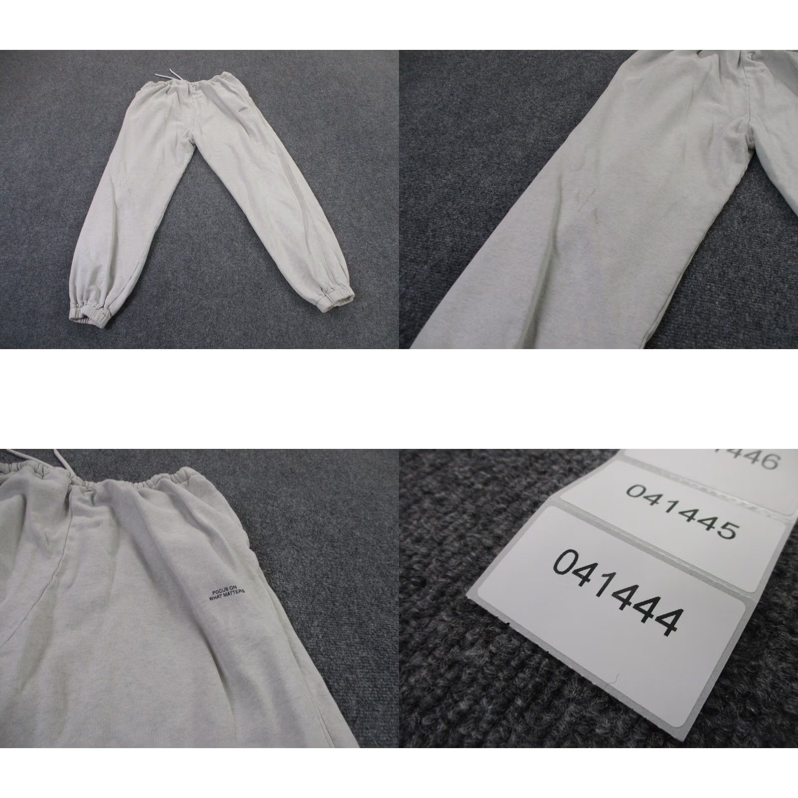 Asics Les Basics Sweatpants Womens M Gray Joggers Athletic Track Focus Spellout Logo Size 28" / US 6 / IT 42 - 9 Thumbnail