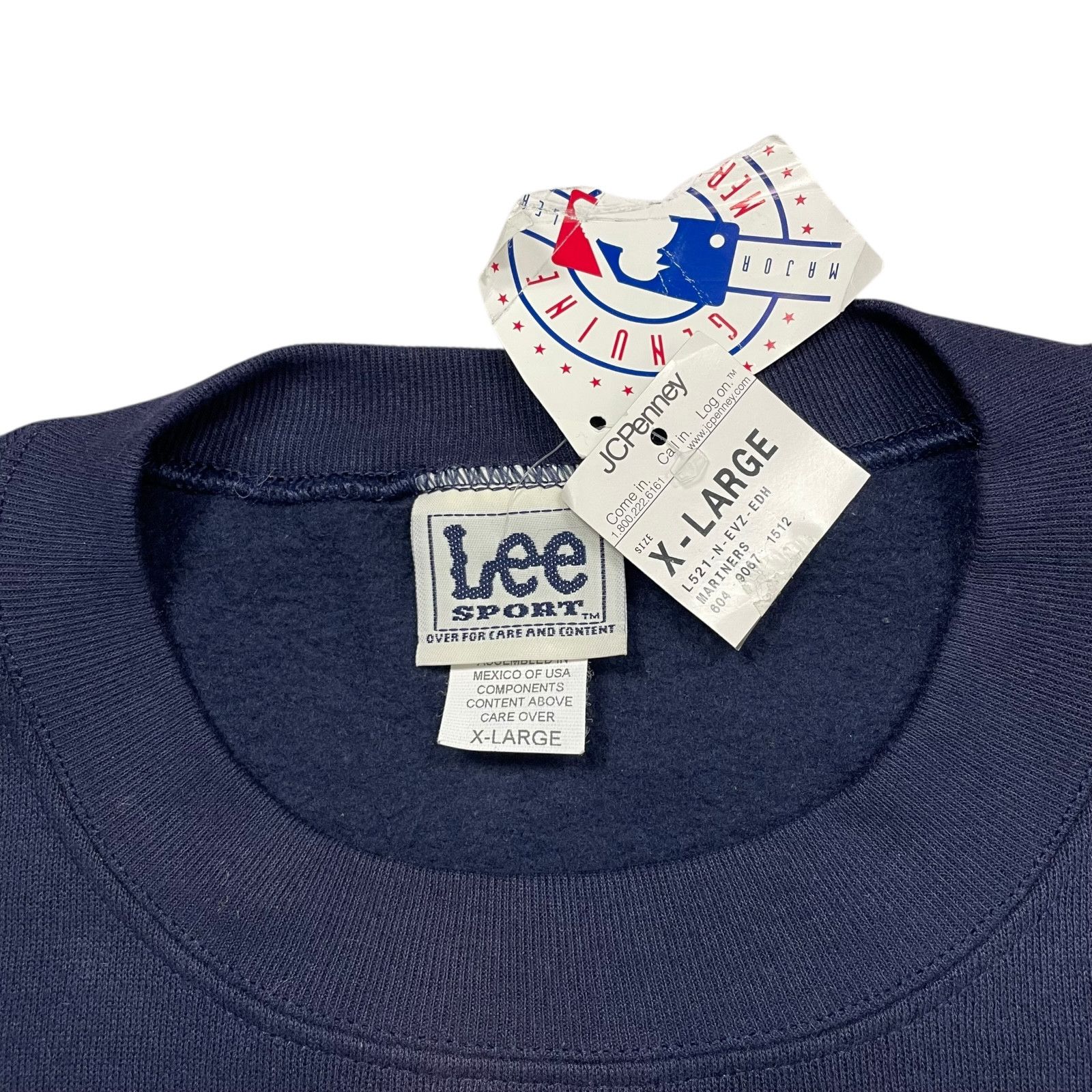 MLB VTG SEATTLE MARINERS LEE SPORT 2001 WEST CHAMP SWEATSHIRT Size US XL / EU 56 / 4 - 4 Thumbnail