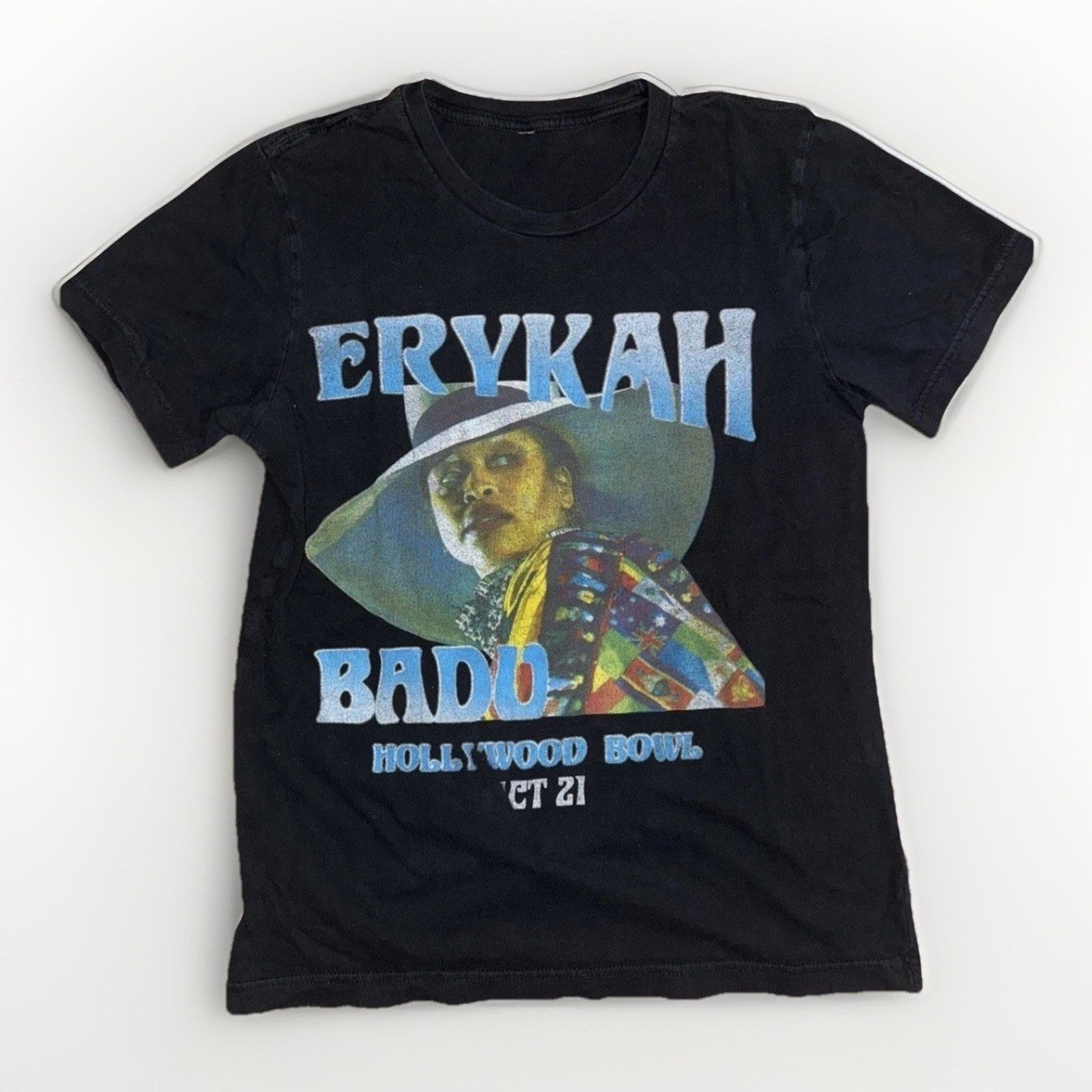 Band Tees × Vintage Erykah Badu Hollywood Bowl Concert T-Shirt Black M 18x25 Size US M / EU 48-50 / 2 - 1 Thumbnail