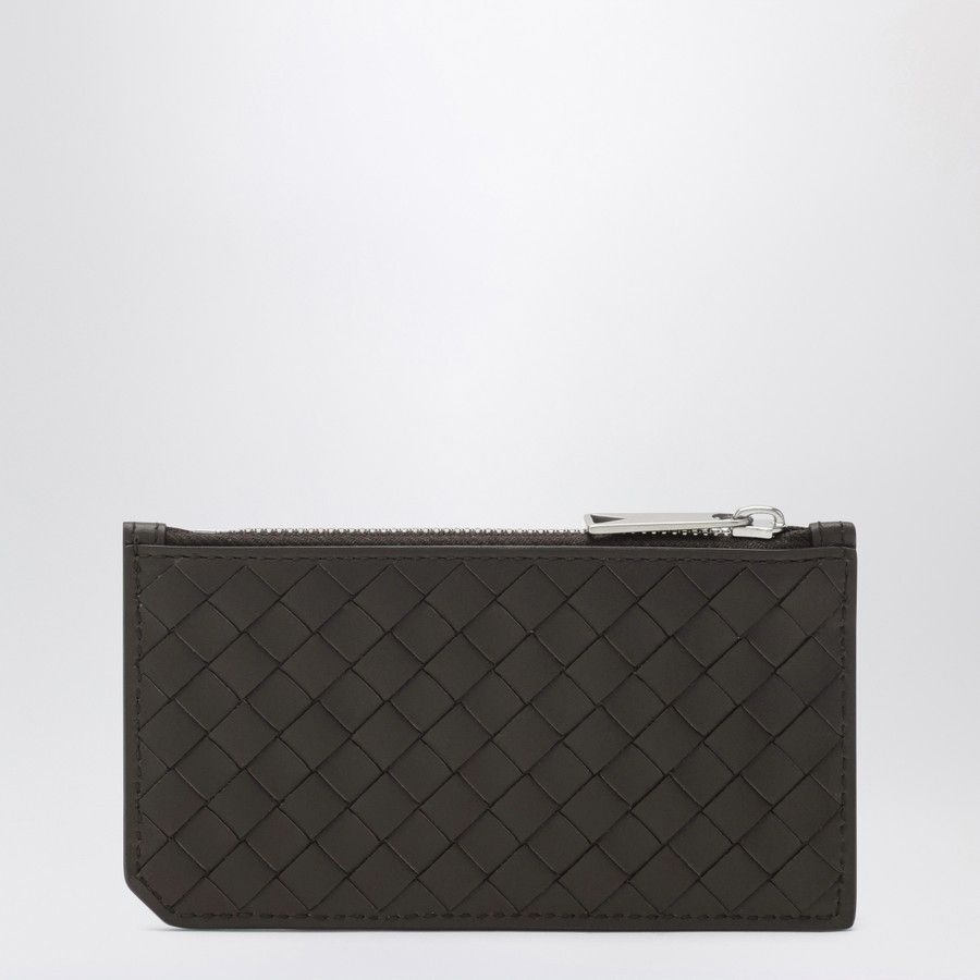Bottega Veneta o1d2blof0226 Size: OS / Intrecciato Zip Card Holder Brown Size ONE SIZE - 2 Thumbnail