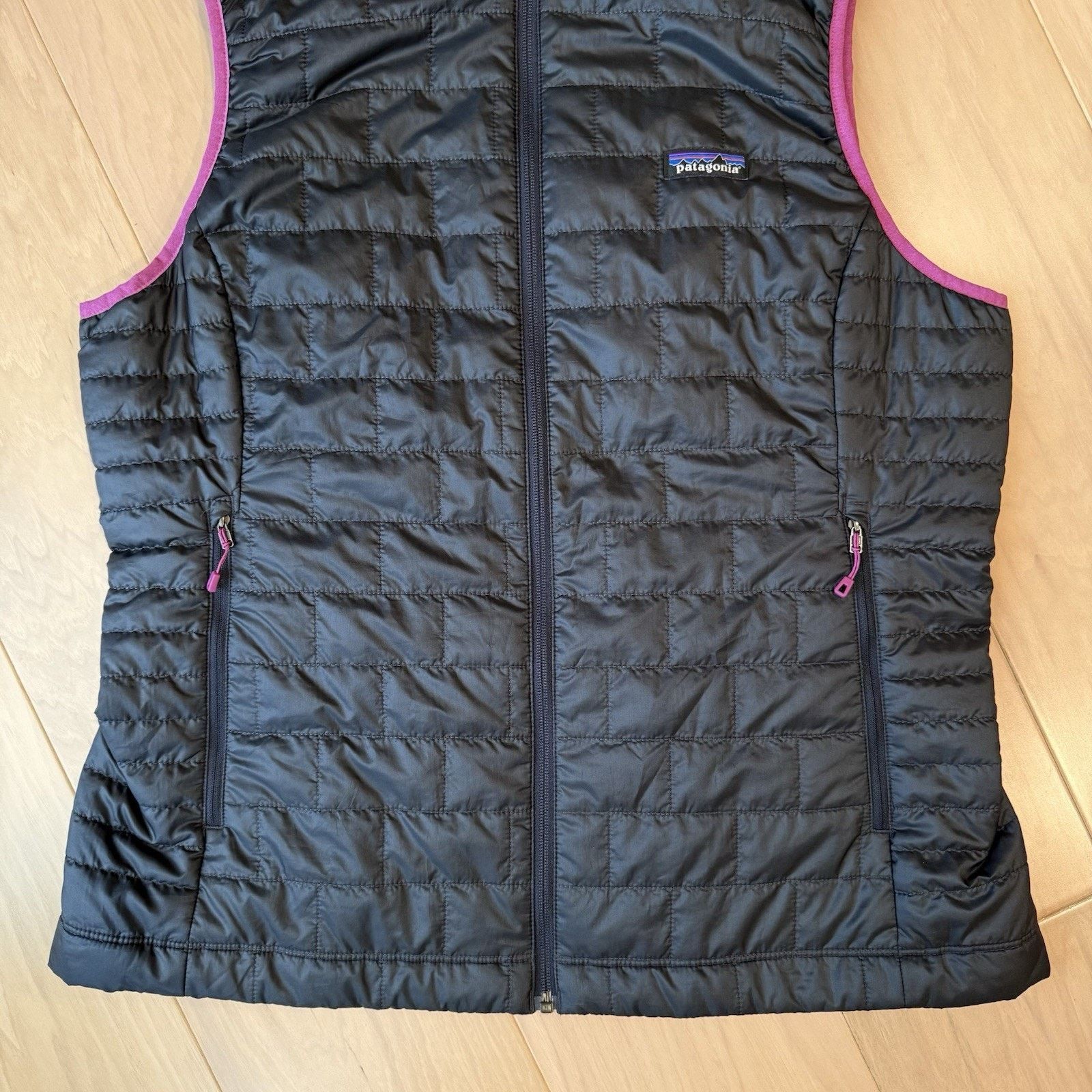 Patagonia Patagonia Nano Puff Vest Women's XL Navy Gray Full Zip Size XL / US 12-14 / IT 48-50 - 4 Thumbnail