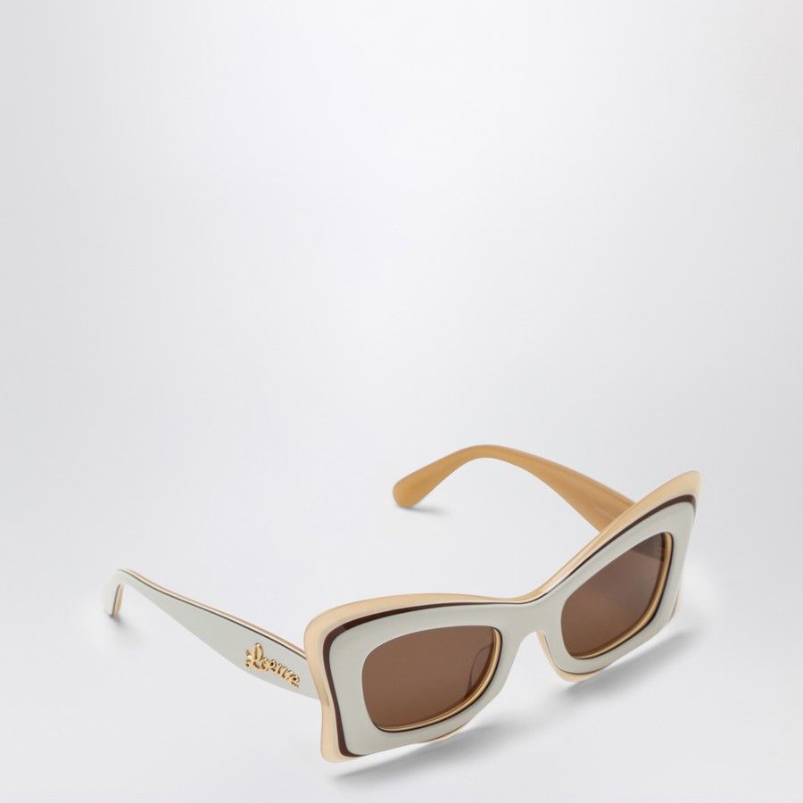 Loewe o1d2blof0824 Size: OS / Acetate Sunglasses in White & Beige Size ONE SIZE - 2 Thumbnail