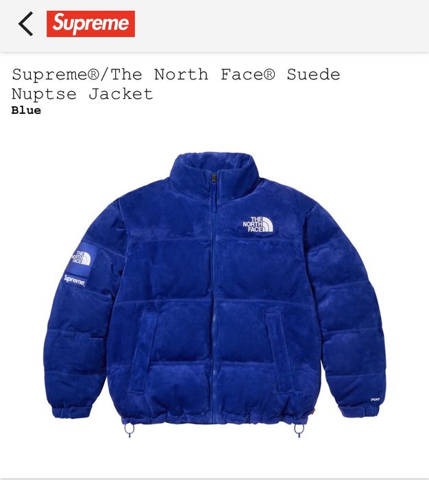 Supreme Supreme/The North Face Suede Nuptse Jacket | Grailed