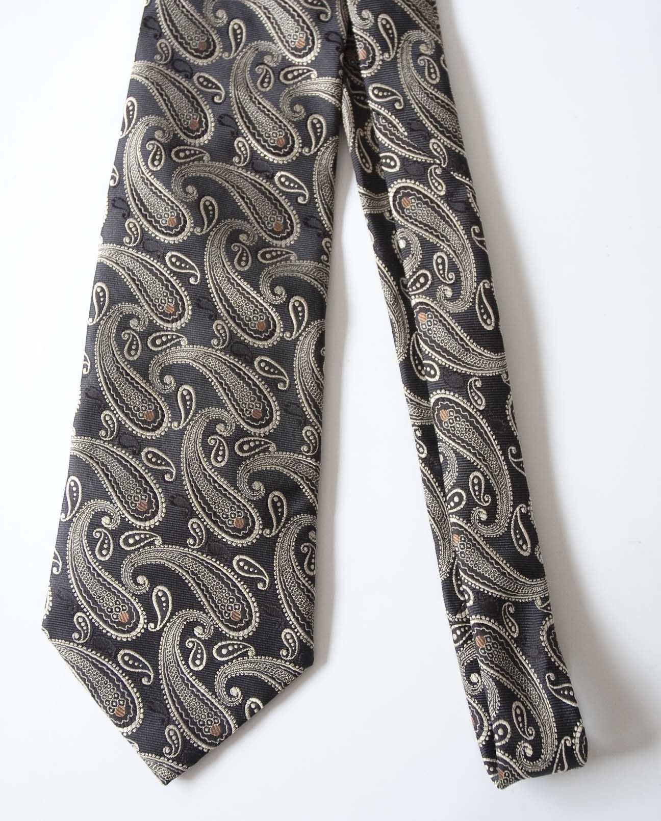 Tombolini Tombolini Tie Paisley Floral Silk Made in Italy Size ONE SIZE - 2 Thumbnail