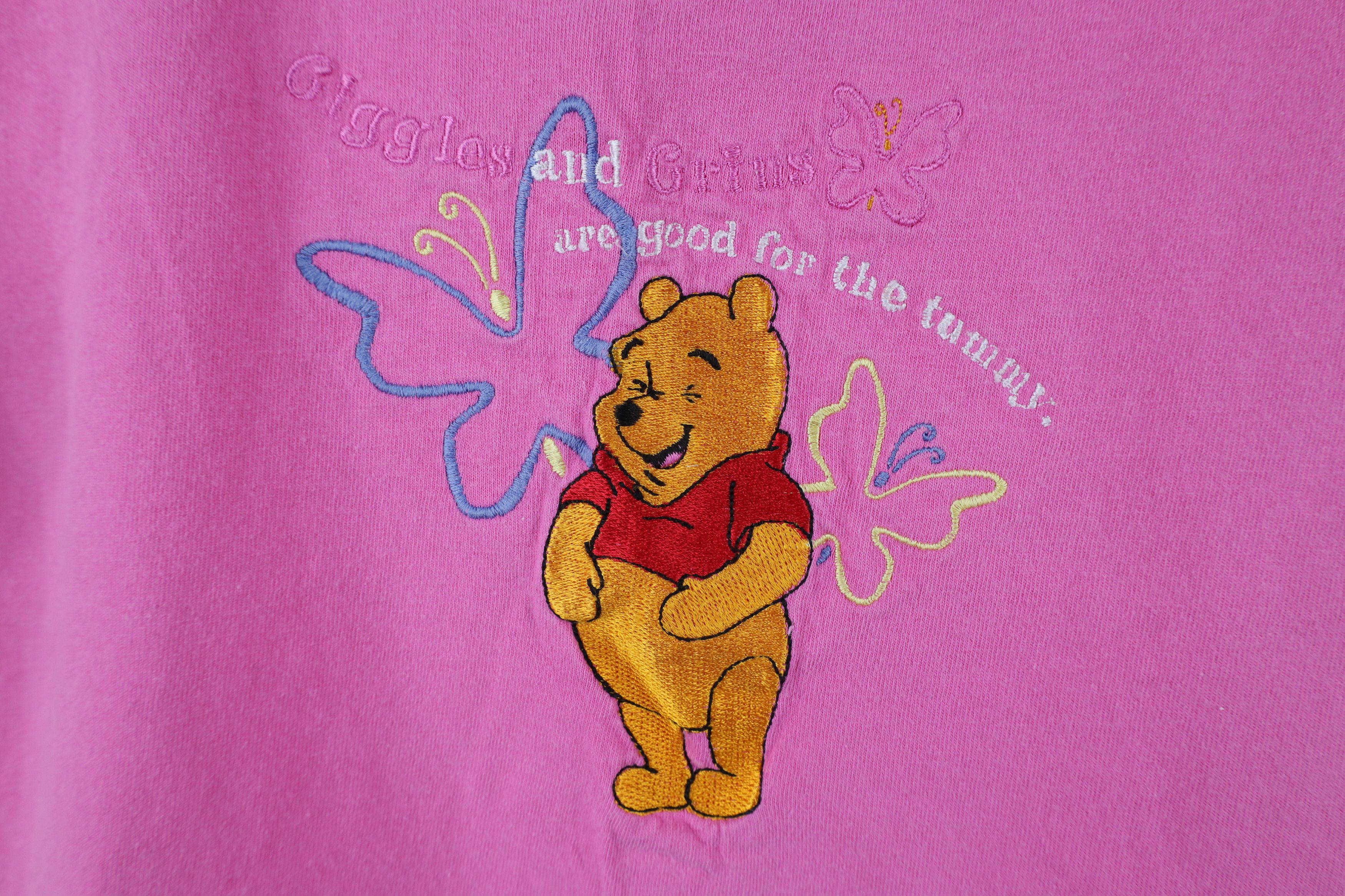 Disney × Vintage Vintage 90s Disney Winnie the Pooh Butterfly T-Shirt USA Size M / US 6-8 / IT 42-44 - 4 Thumbnail