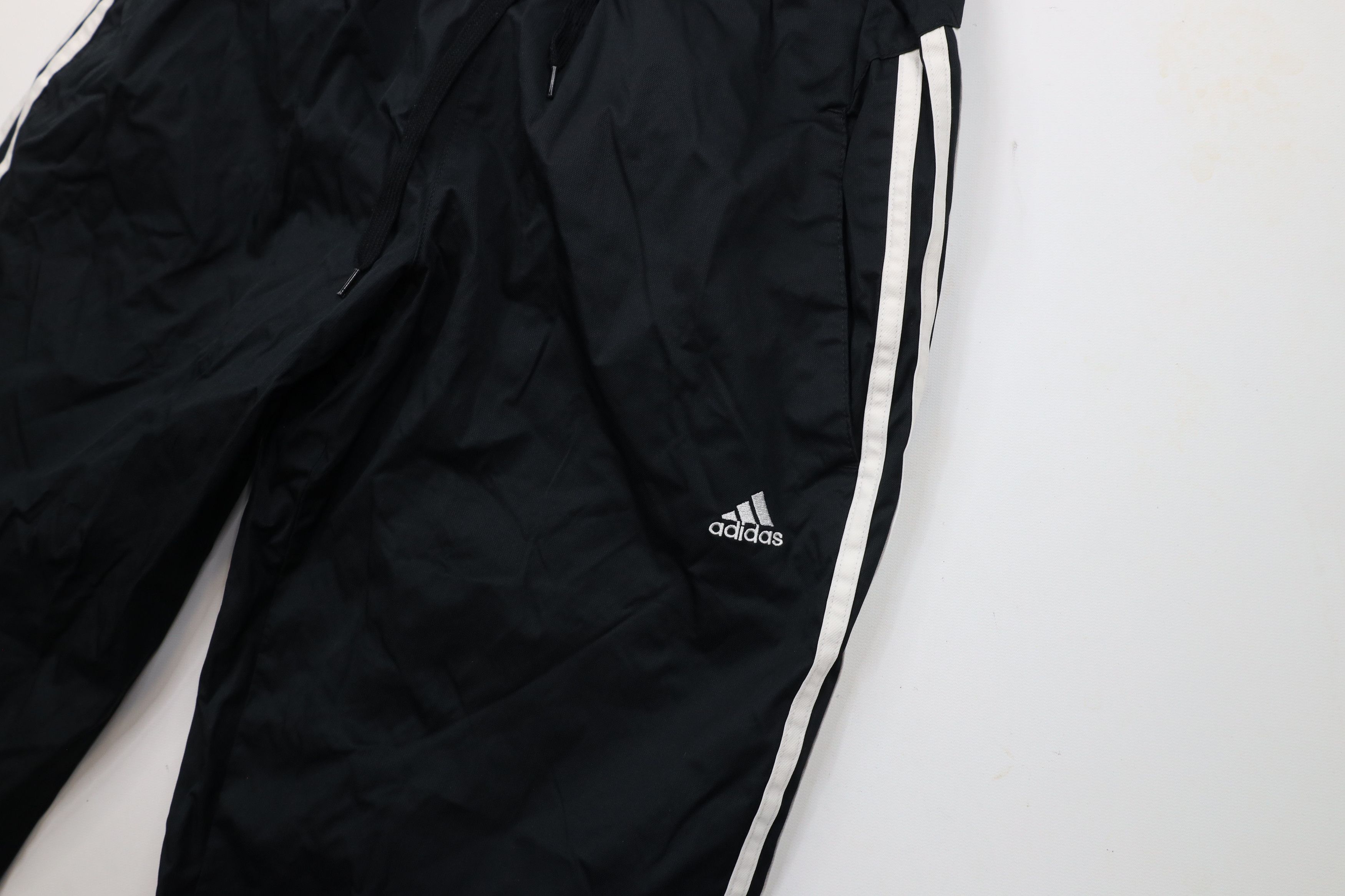 Adidas × Vintage Vintage Adidas Striped Lined Wide Leg Windbreaker Pants Size US 34 / EU 50 - 6 Thumbnail
