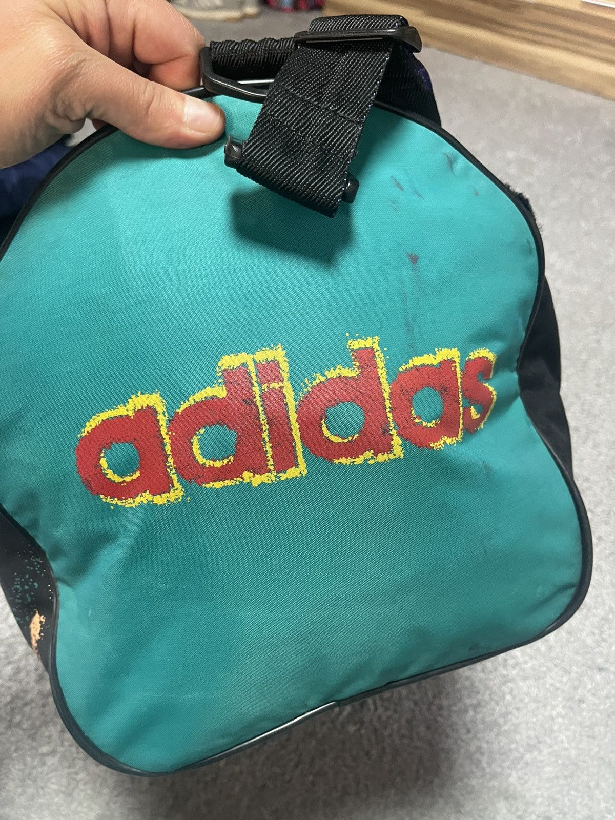 Adidas Adidas Retro 80-90 Rare Duffle Bag Size ONE SIZE - 10 Thumbnail