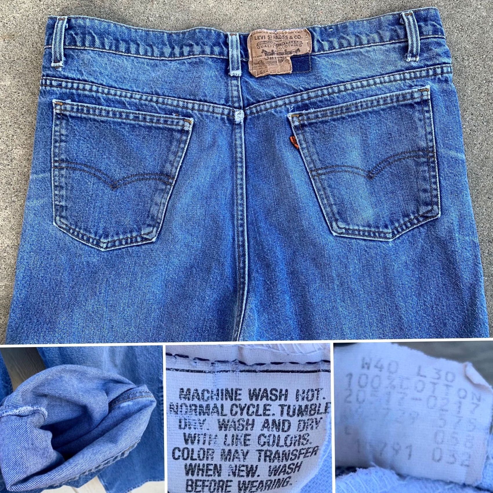 Vintage VINTAGE Levi’s 517 Jeans W 40 L 30 Orange Tab Denim 1980s Blue Mens Jeans Size US 39 - 6 Thumbnail