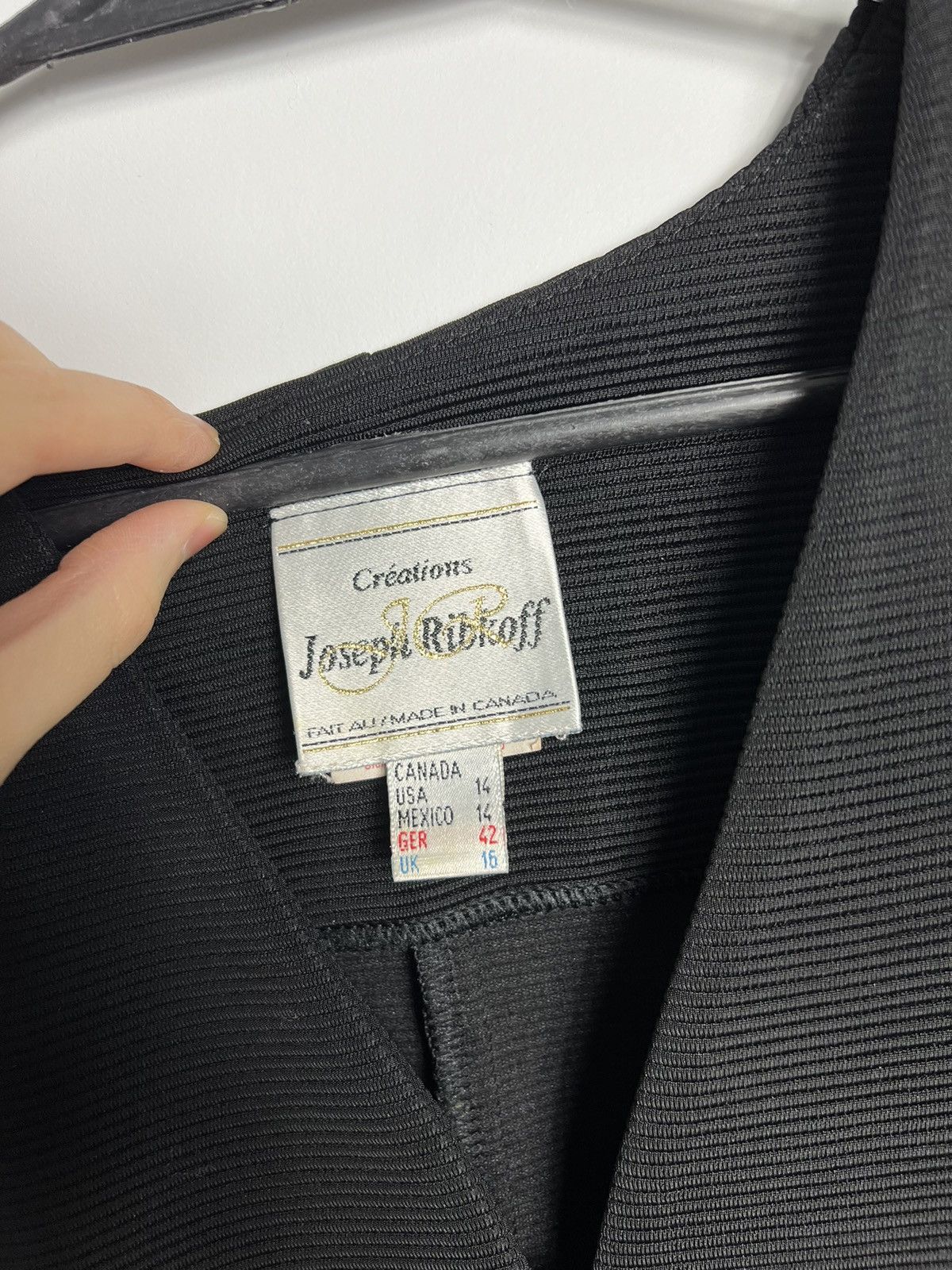 Joseph Ribkoff Blazer Joseph Ribkoff black rare Size L / US 10 / IT 46 - 2 Thumbnail