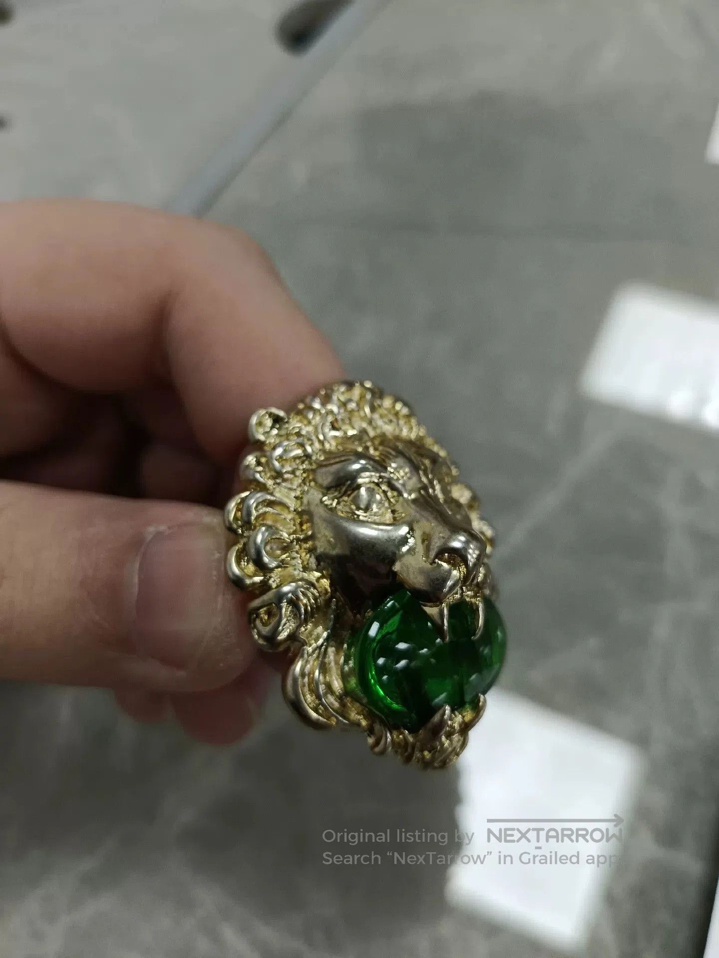 Gucci gucci lion head ring size 19. Size ONE SIZE - 4 Thumbnail