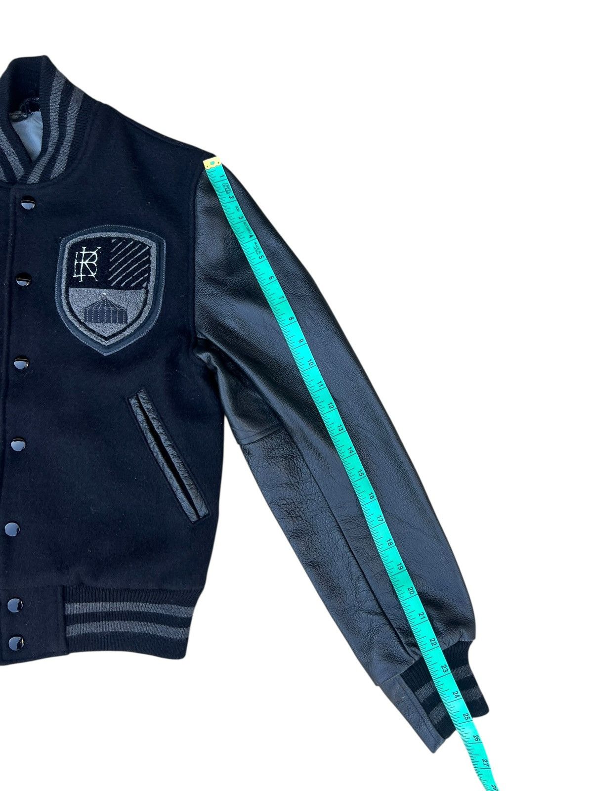 The Brooklyn Circus 2013 The Brooklyn Circus Leather Sleeve Varsity Jacket Size US XS / EU 42 / 0 - 5 Thumbnail