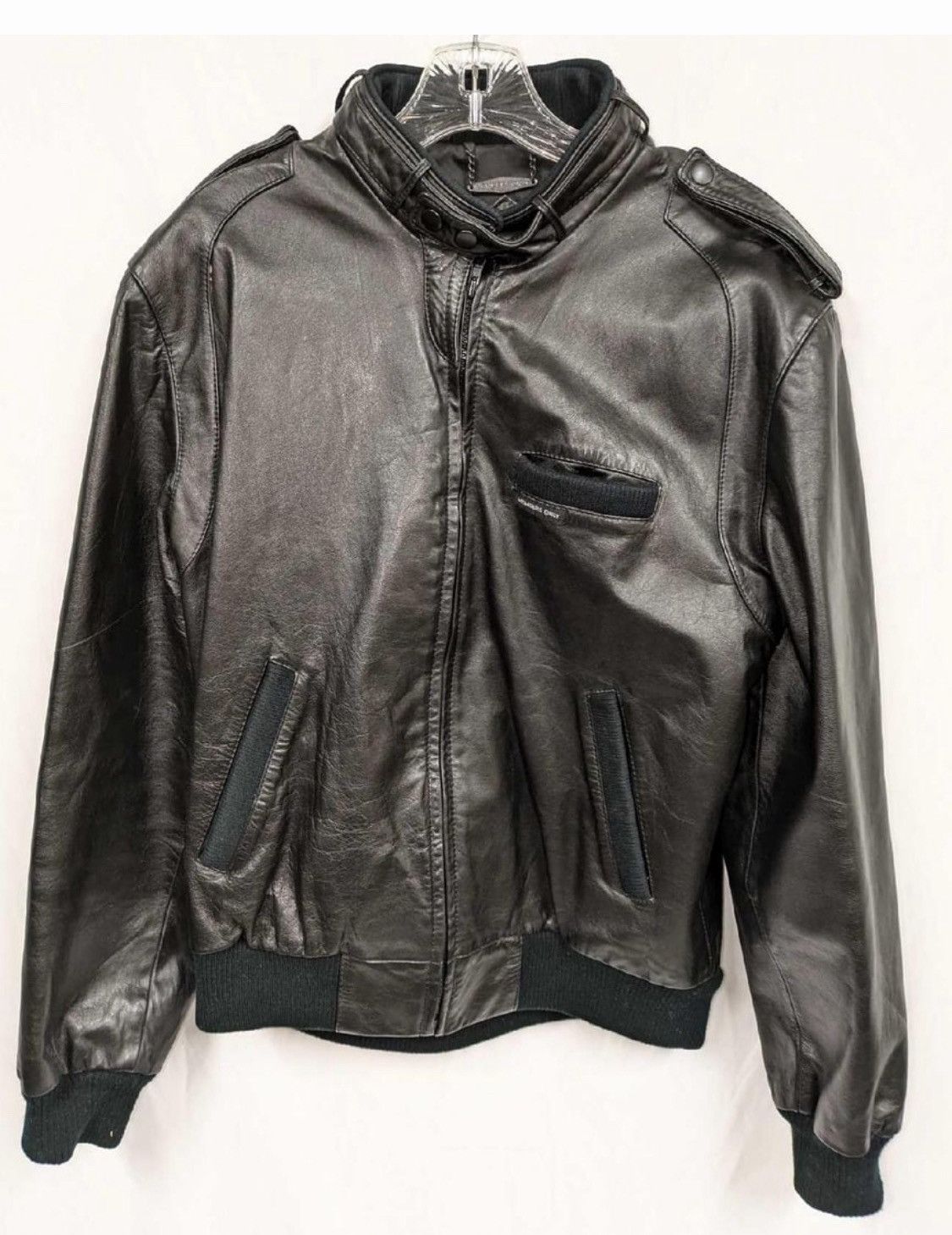 Members Only Vintage Members Only Black Leather Jacket – Size 40 (Medium) Size US M / EU 48-50 / 2 - 1 Thumbnail