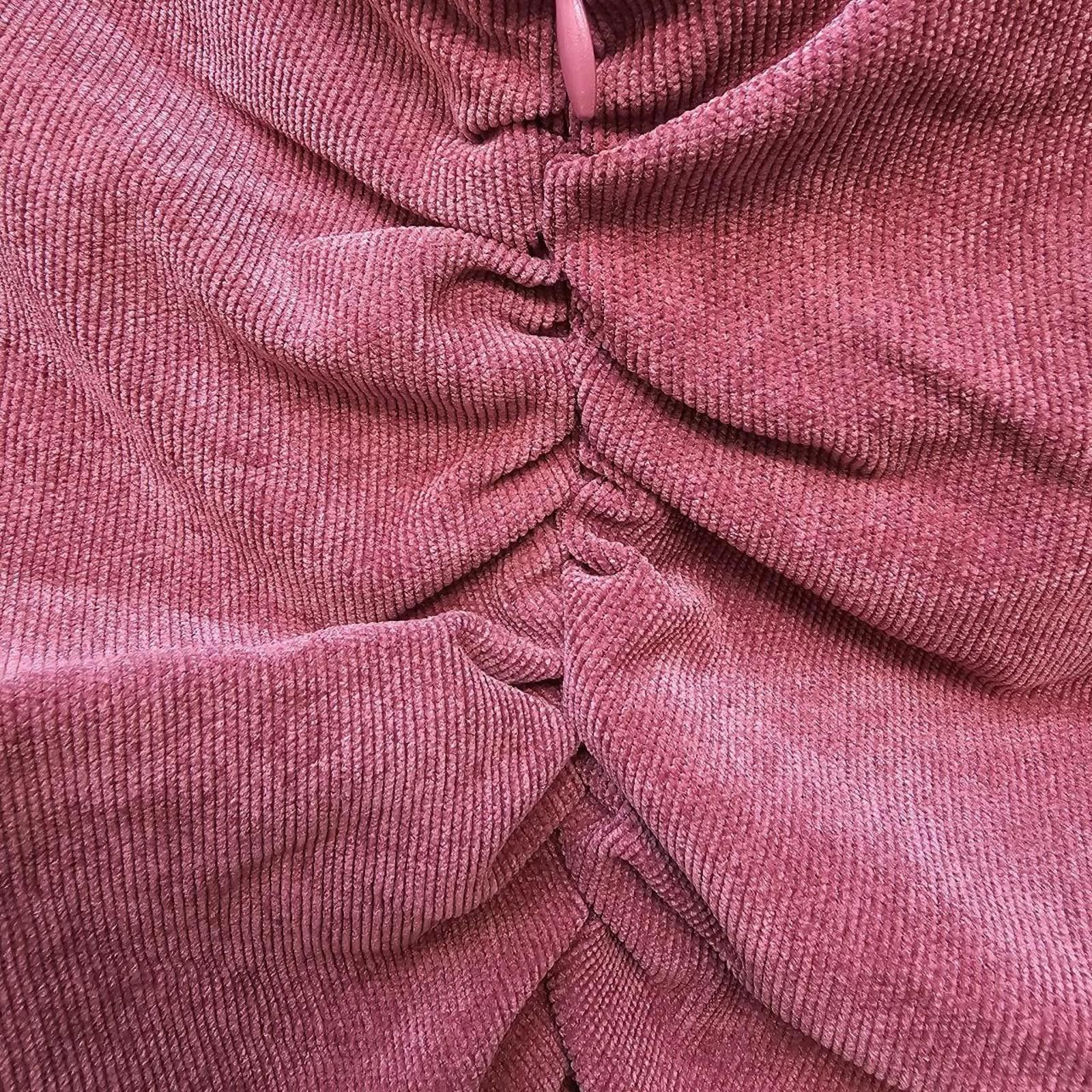 Zara Zara Women's Burgundy Strapless Shirt NWT Size XS / US 0-2 / IT 36-38 - 6 Thumbnail