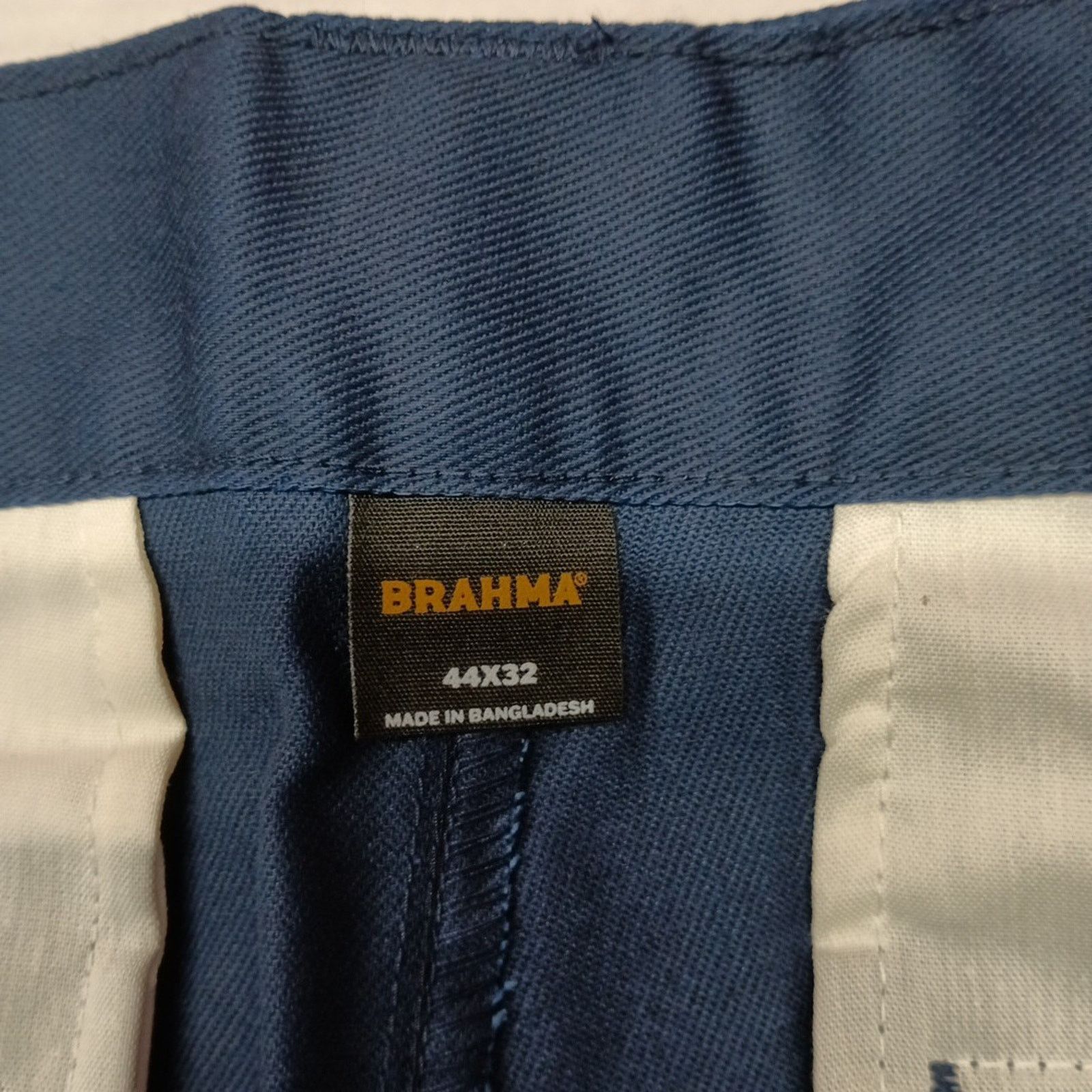 Other Brahma Mens Work Tough Pants Durable Size 44x32 Blue Relaxed Size US 44 / EU 60 - 5 Thumbnail