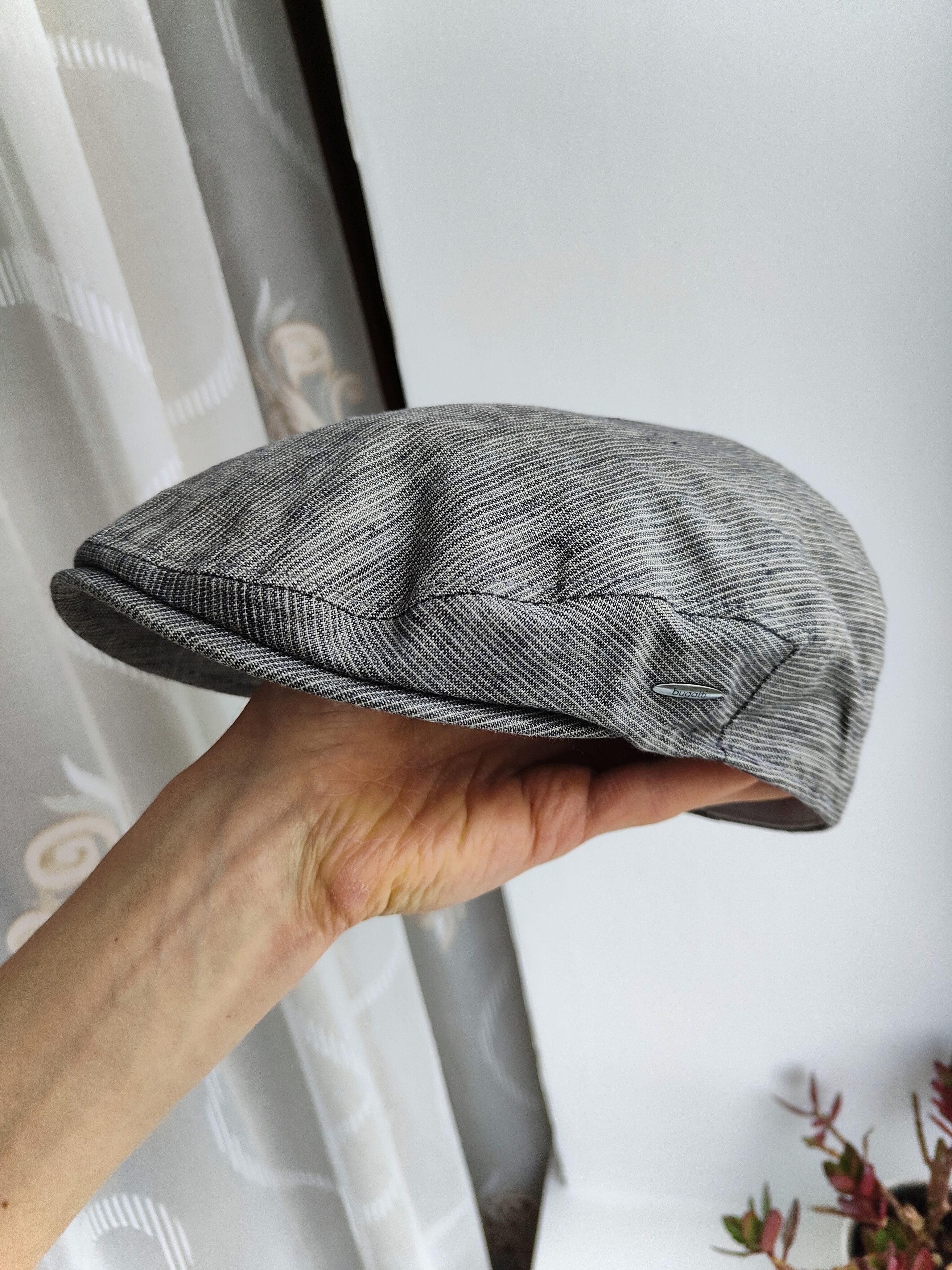 Bugatti Bugatti Linen Flat Cap Hat Summer Ivy Cap Peaky Blinders Size ONE SIZE - 5 Thumbnail