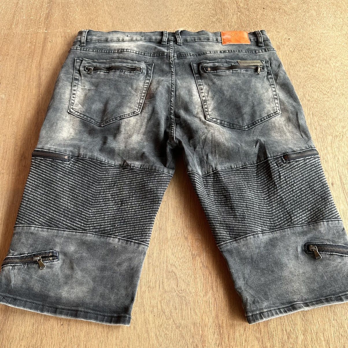 Japanese Brand W38 UBUNTU JAPAN MULTIZIPPER JEANS VINTAGE CROPPED PANT Size US 38 / EU 54 - 12 Thumbnail