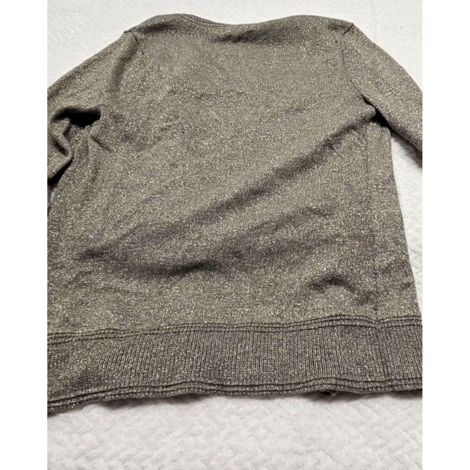 Banana Republic VINTAGE Banana Republic Cardigan Women’s Small Metallic Taupe Button Front Size S / US 4 / IT 40 - 2 Thumbnail