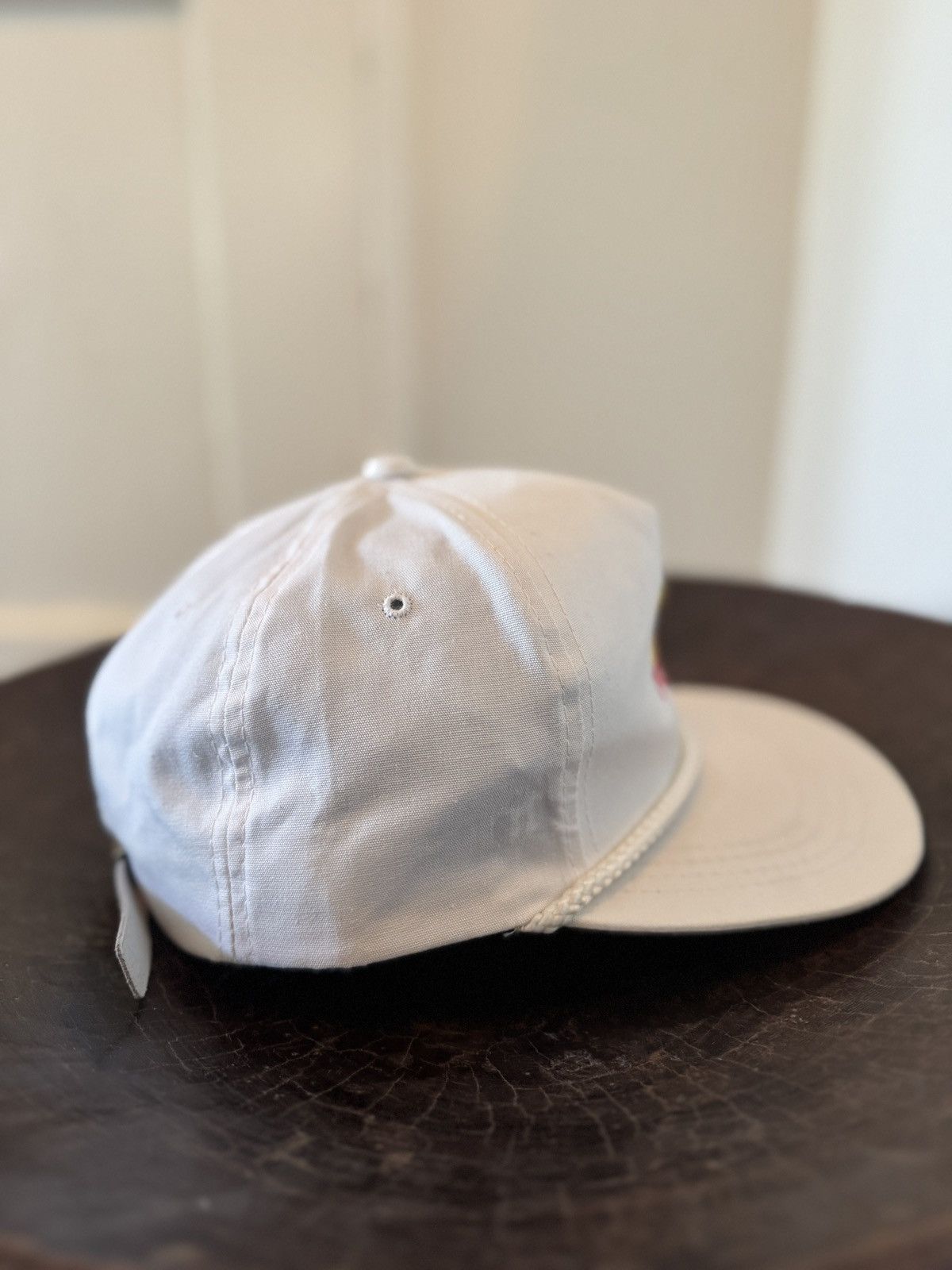 Vintage Vintage 80s NBC Today Show Leather Strapback Hat Size ONE SIZE - 4 Thumbnail