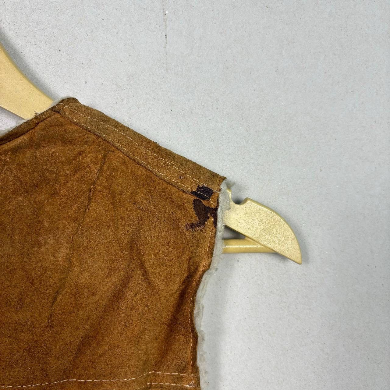 Genuine Leather Vintage 80s Genuine Leather Vest Brown Size US XS / EU 42 / 0 - 5 Thumbnail