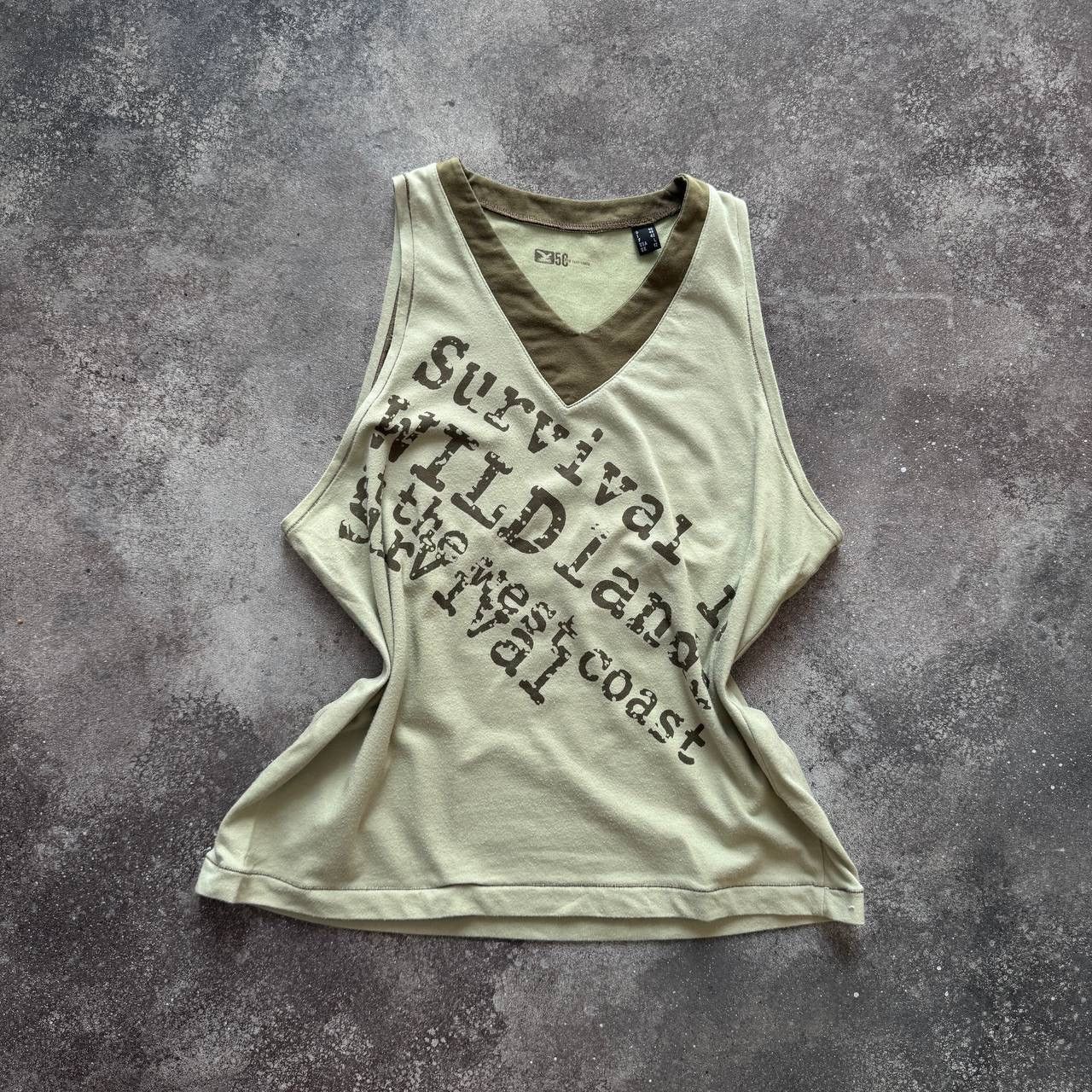 20471120 Y2K Vintage Avant Garde Tank Top Size L / US 10 / IT 46 - 2 Thumbnail