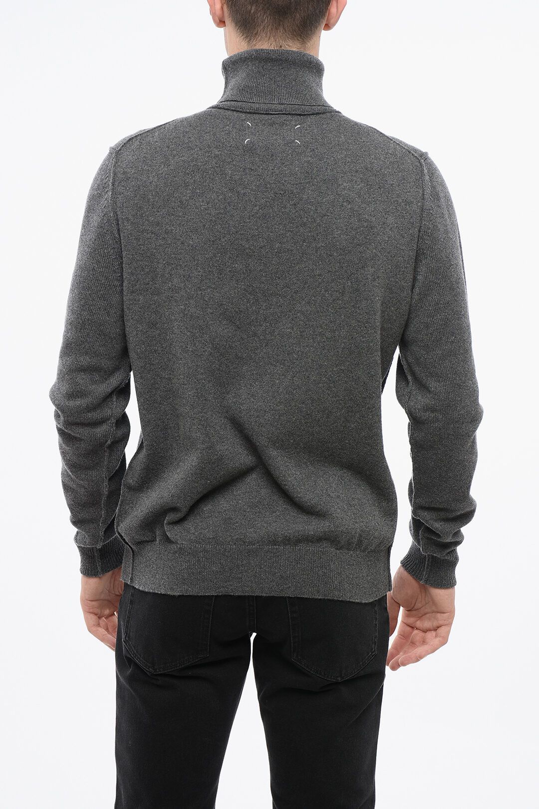Maison Margiela og1mm0825 Cashmere Turtleneck Sweater in Grey Size US S / EU 44-46 / 1 - 2 Thumbnail