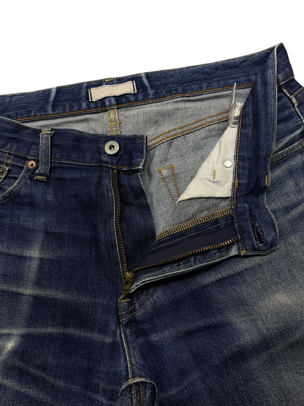 Uniqlo Vintage Uniqlo Japan Selvedge Denim Jeans | Vintage Fade W34 Size US 34 / EU 50 - 9 Thumbnail