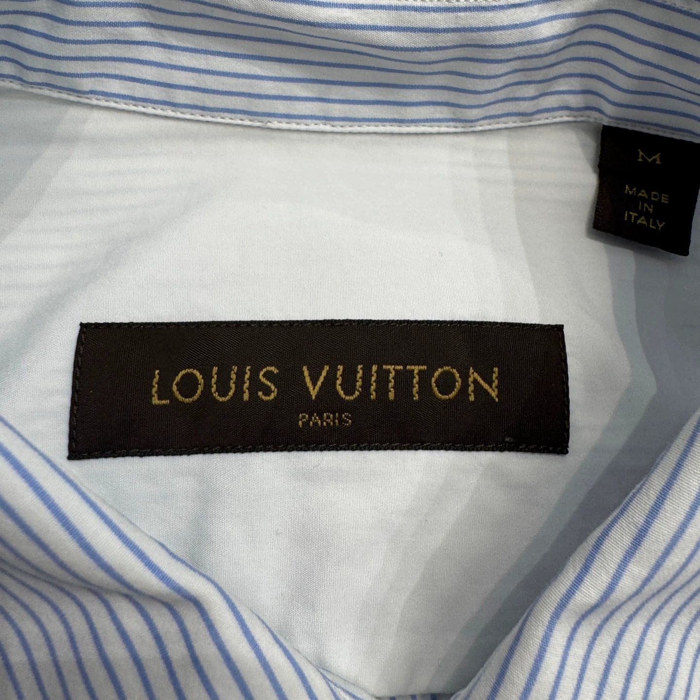 Louis Vuitton LV blue and white stripe shirt M Size US M / EU 48-50 / 2 - 2 Thumbnail
