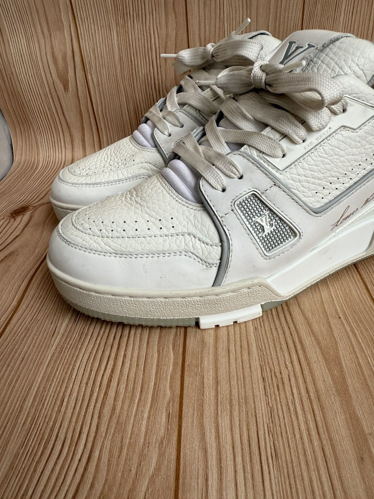Louis Vuitton White/gray trainers Size US 7 / EU 40 - 7 Thumbnail