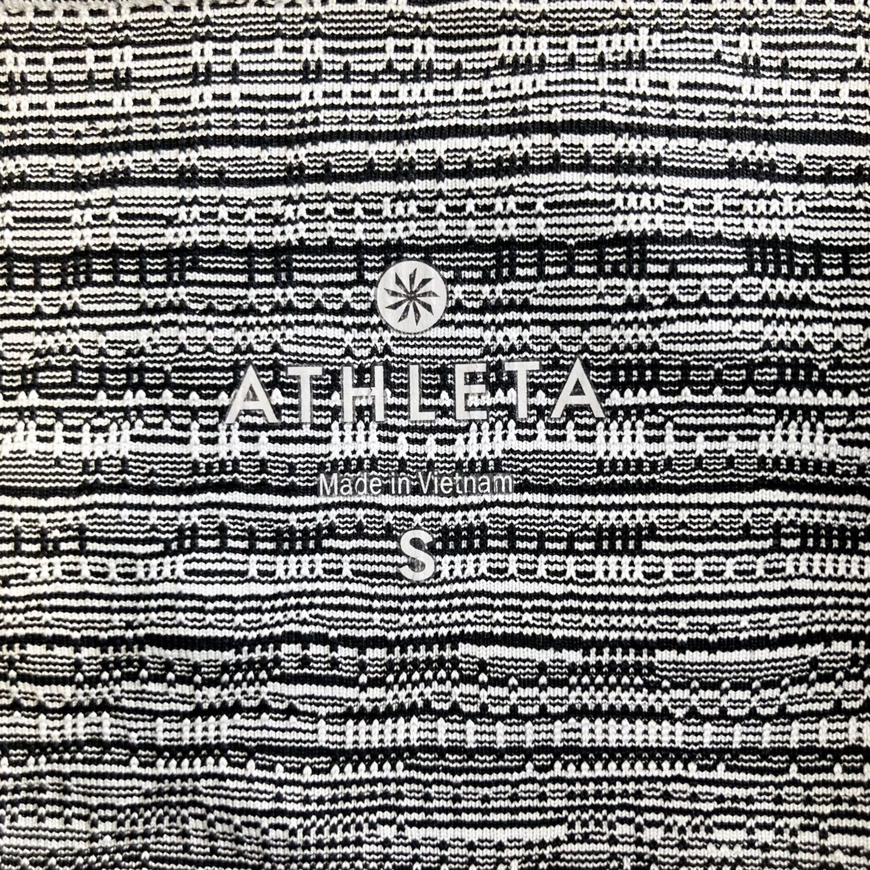 Athleta Athleta High Rise Leggings Black / Gray Ripple Jacquard Chaturanga Size S 455973 Size 28" / US 6 / IT 42 - 4 Thumbnail