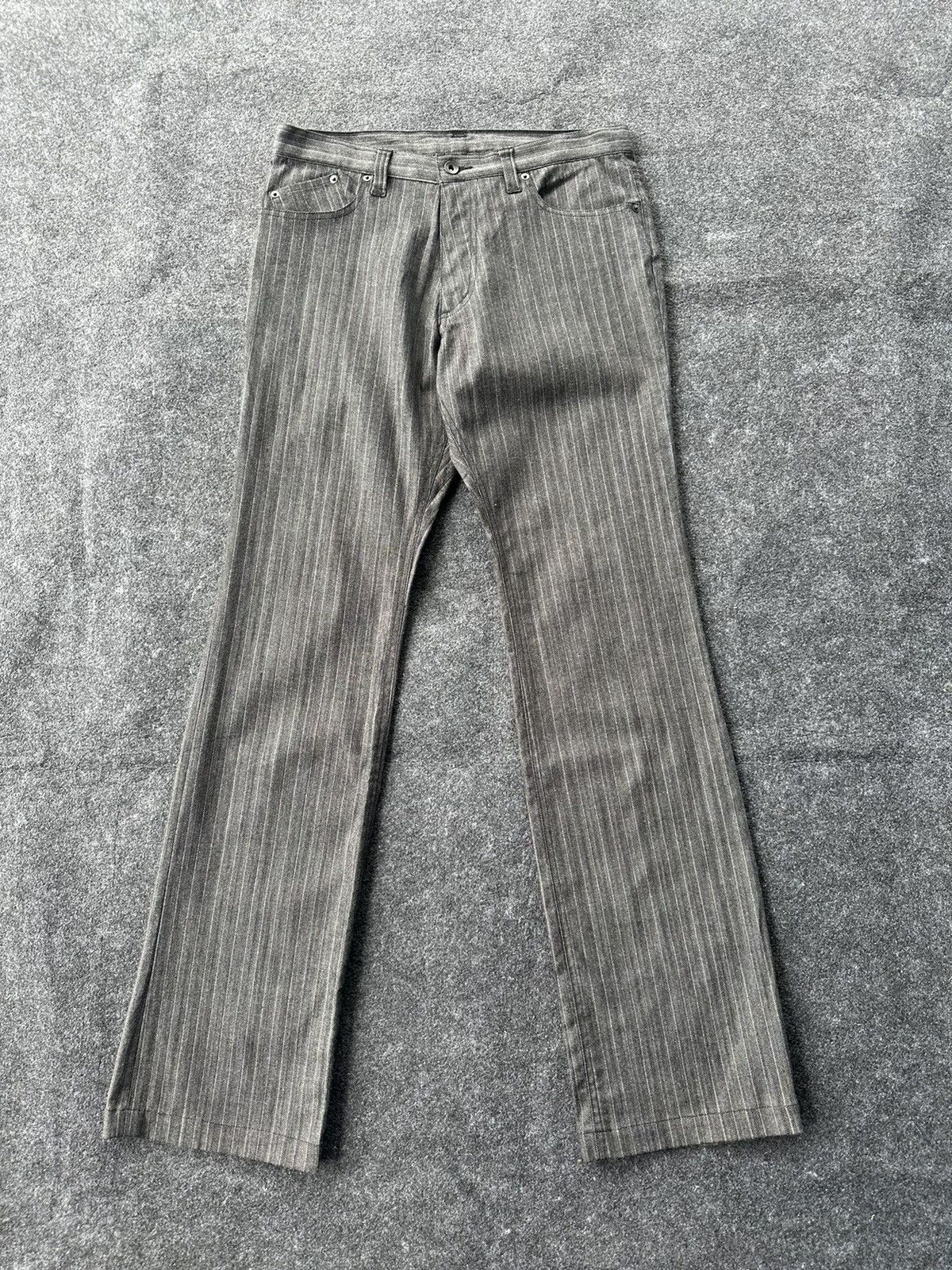 Comme Ca Ism Comme Ca Ism Flare Stripe Hickory Denim D95 Size US 32 / EU 48 - 1 Thumbnail