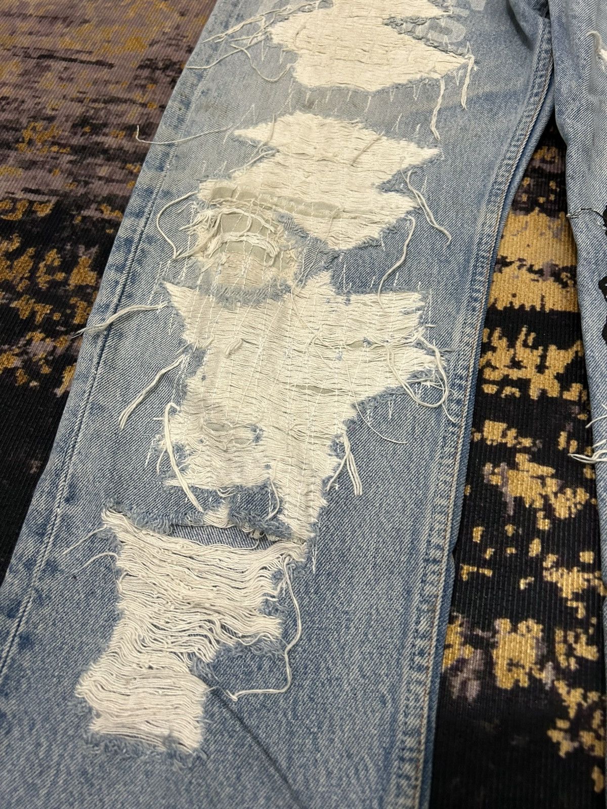Levi's Vintage Clothing Vintage Levis 501XX Sample Rippert Gorilla Aplle Print Size US 33 - 8 Thumbnail