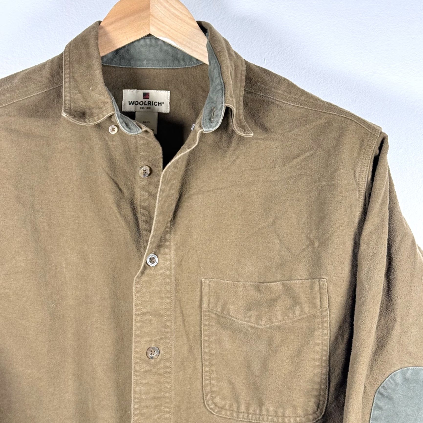 Vintage VINTAGE Woolrich Shirt Brown Plaid Long Sleeve Button-Down Mens Large Size US L / EU 52-54 / 3 - 4 Thumbnail