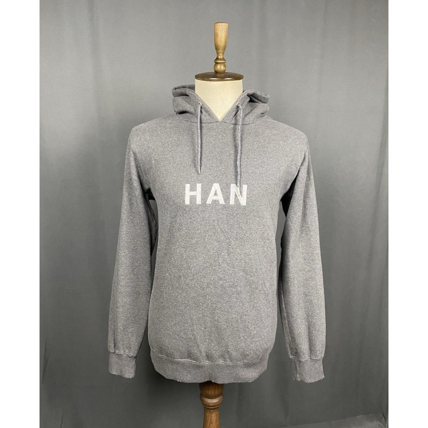 Han Kjobenhavn Han Kjobenhavn Big Logo Men's Gray Distressed Oversized Hood Size US XL / EU 56 / 4 - 1 Thumbnail