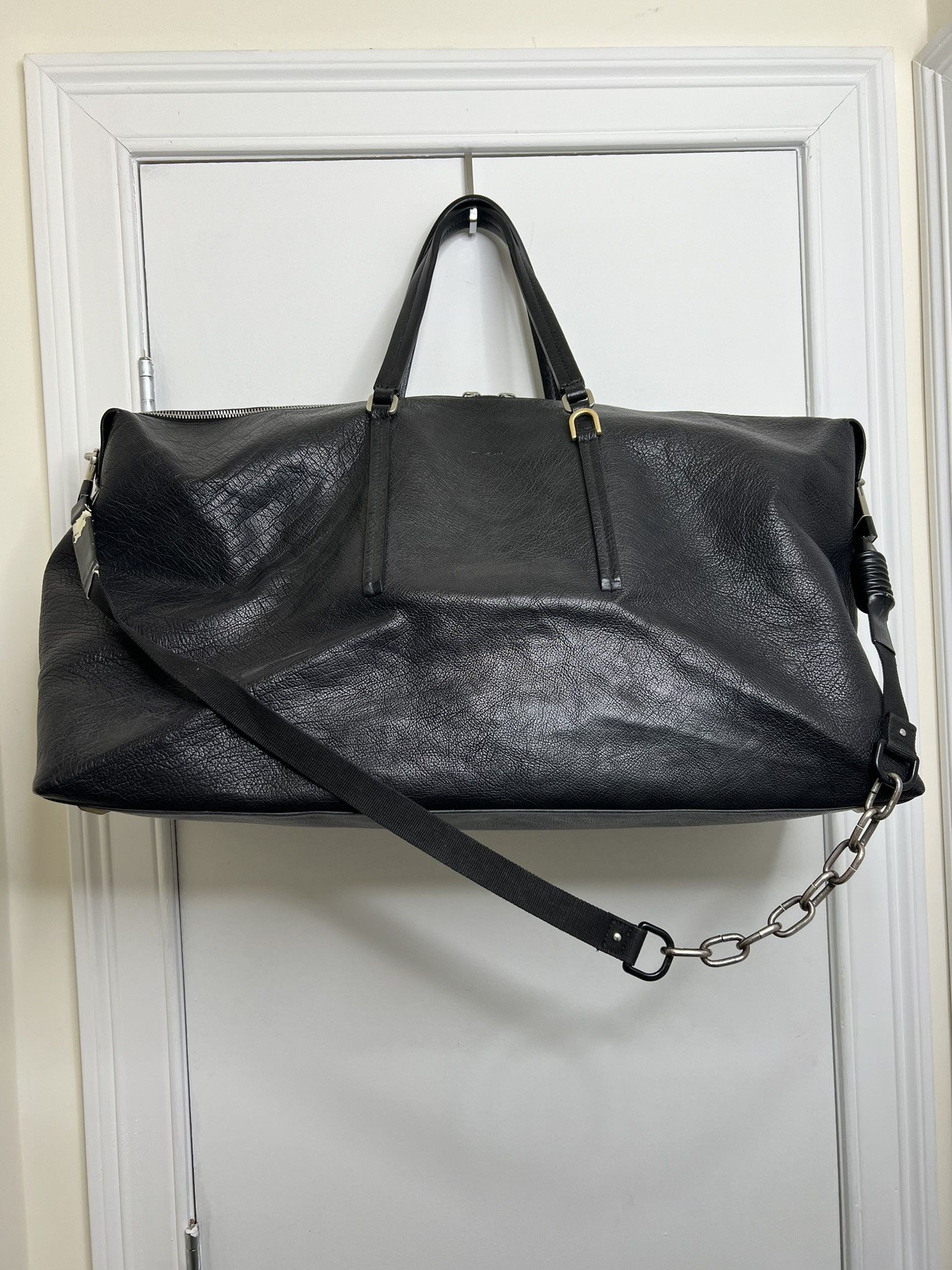 Rick Owens Rick Owens SS19 Babel Bull Leather Weekender Bag Rick Owens Rick Owens SS19 Babel Bull Leather Weekender Bag
