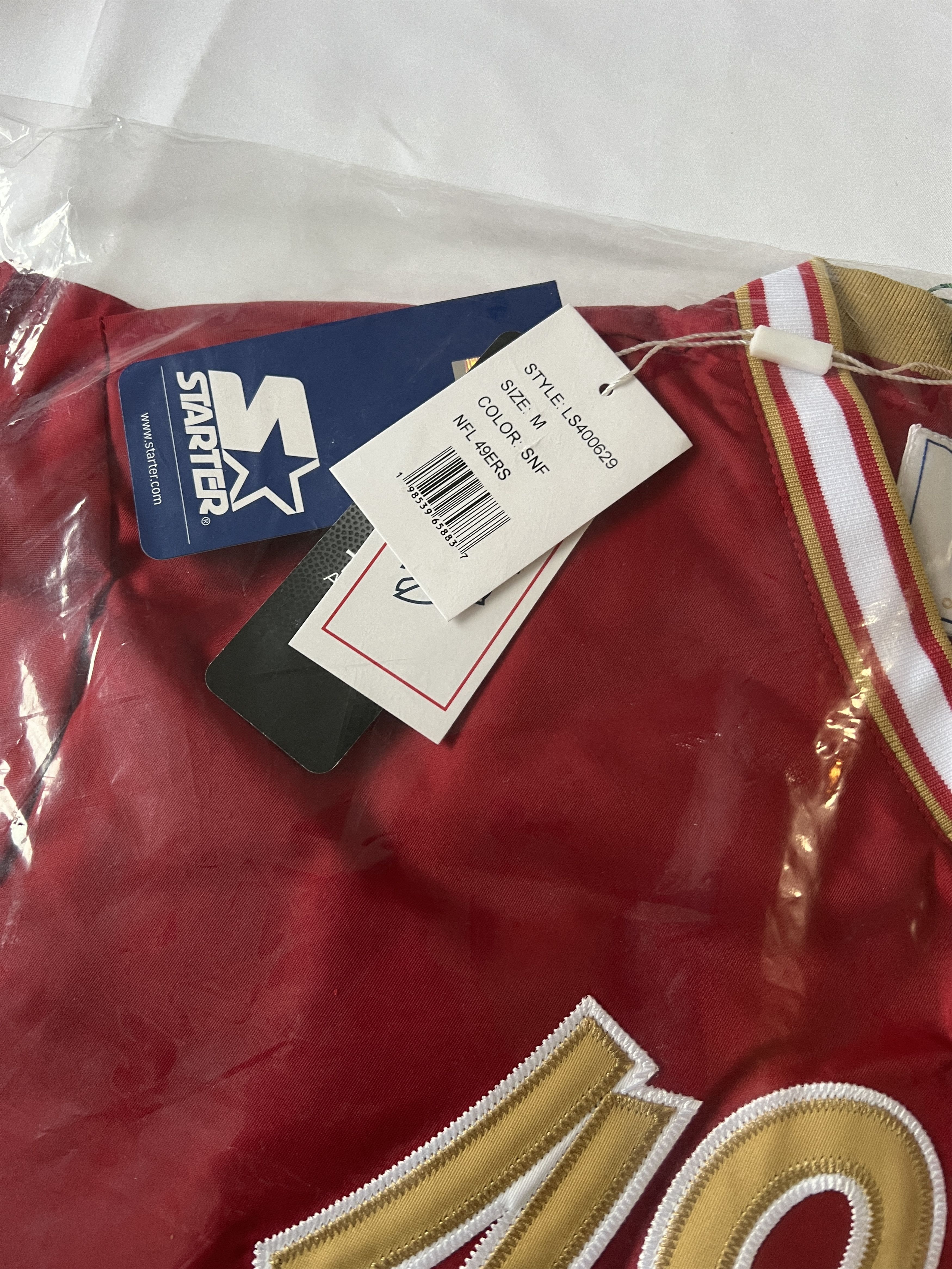 Drake OVO x NFL SAN FRANCISCO 49ER STARTER TRAINER PULLOVER JACKET Size US M / EU 48-50 / 2 - 12 Thumbnail