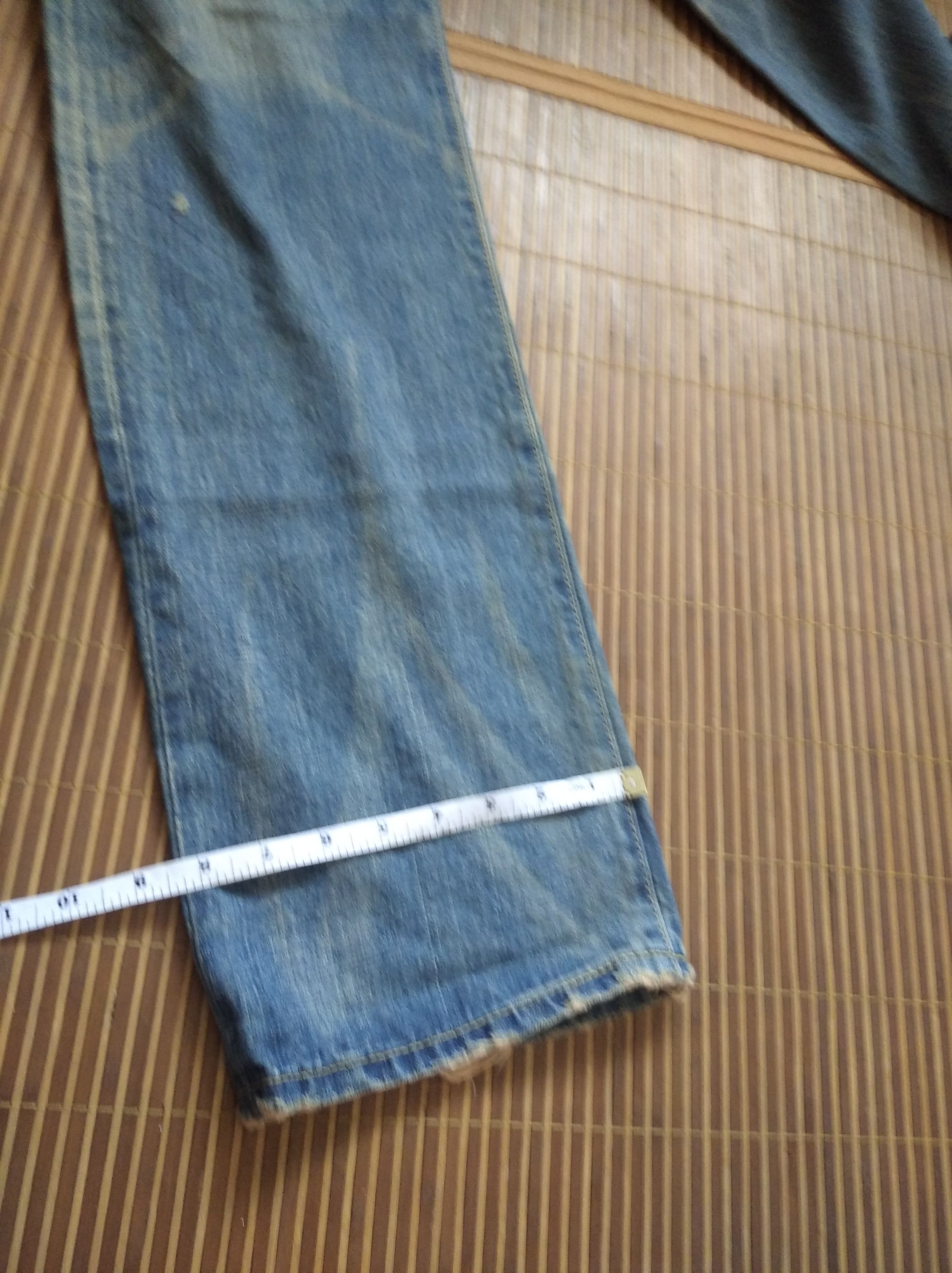 Edwin × Japanese Brand Vintage 90s Edwin 505zx Selvedge Distressed Denim Jeans Size US 34 / EU 50 - 12 Thumbnail