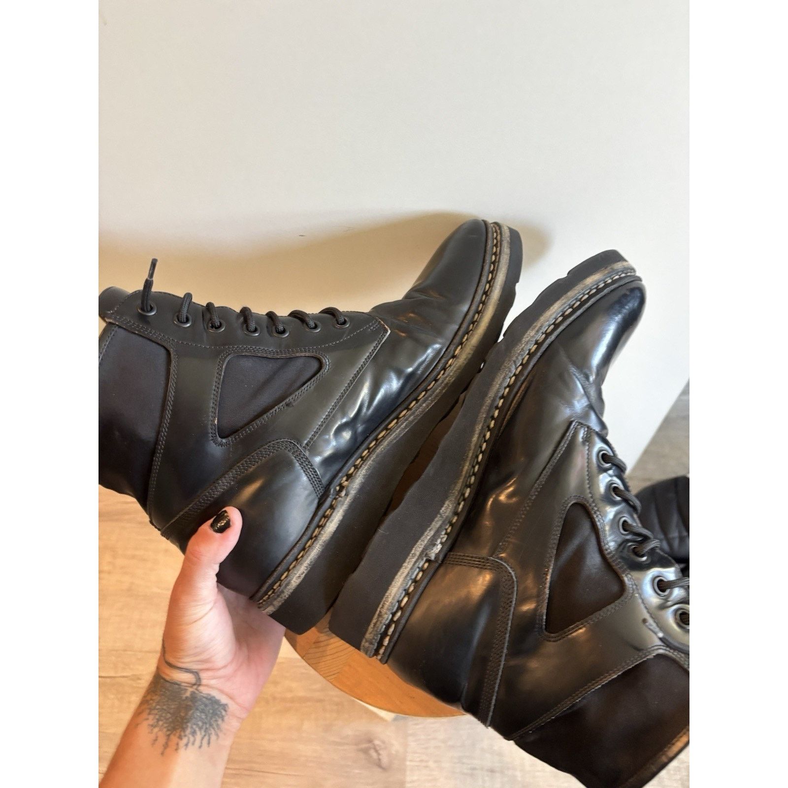 OAMC OAMC Over All Master Cloth Mara Chunky Leather Ankle Boot Size US 11 / EU 44 - 6 Thumbnail