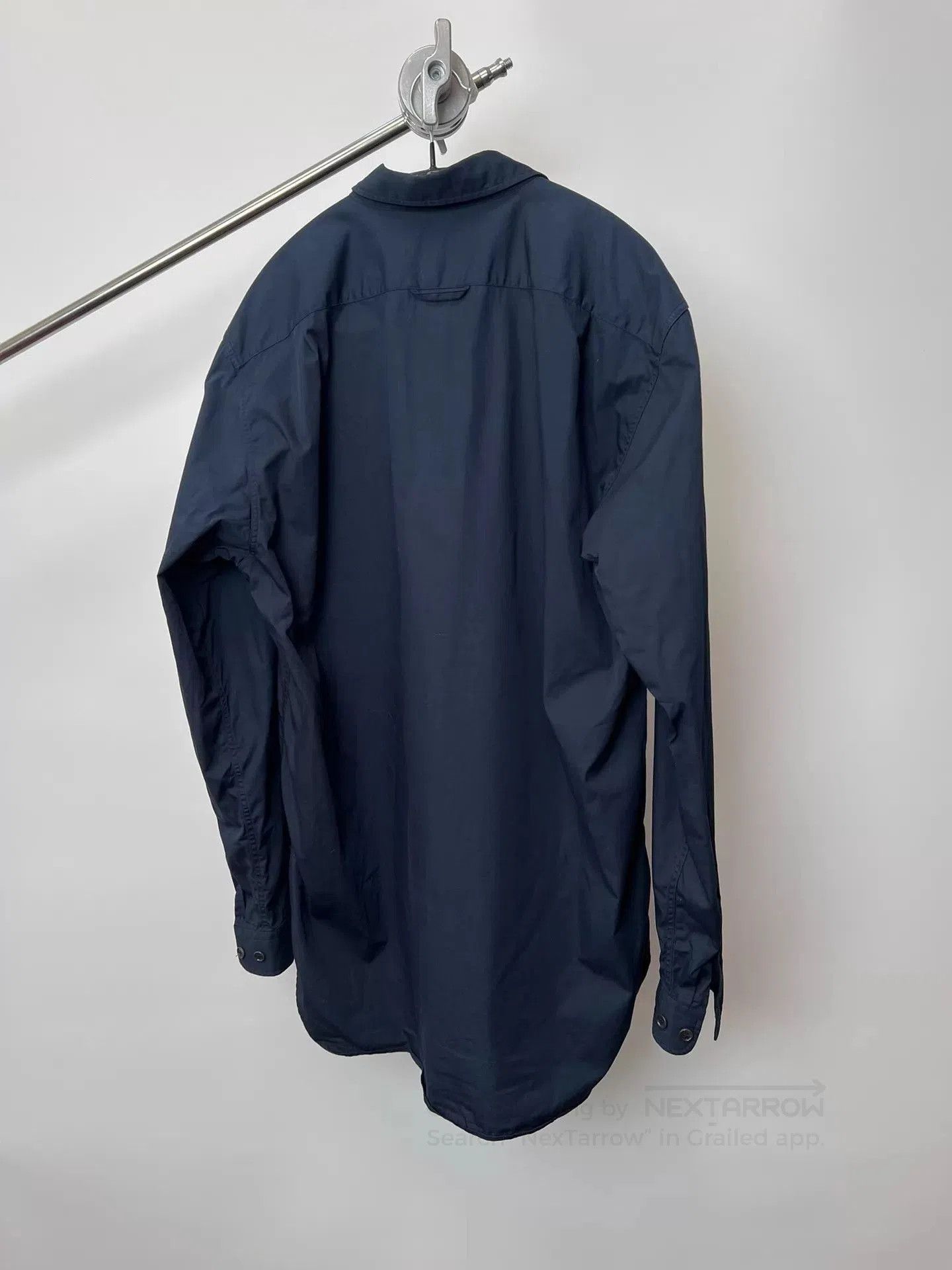 Dries Van Noten Blue Long-Sleeve Button-Up Shirt. Size US M / EU 48-50 / 2 - 5 Thumbnail