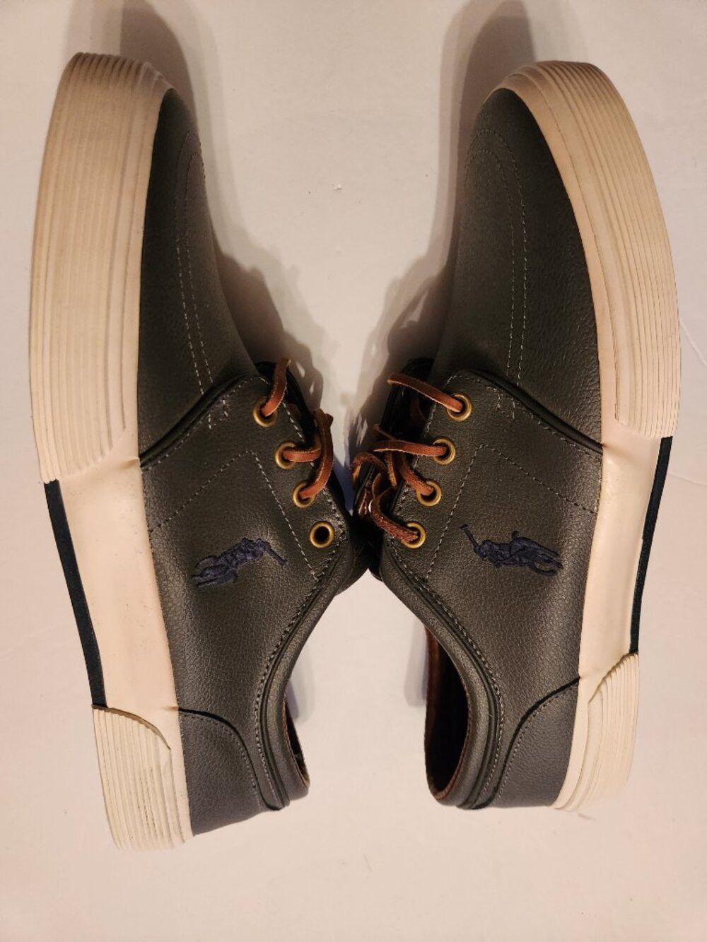 Polo Ralph Lauren polo Ralph Lauren men's new leather fashion sneakers 8.5 D Size US 8.5 / EU 41-42 - 4 Thumbnail