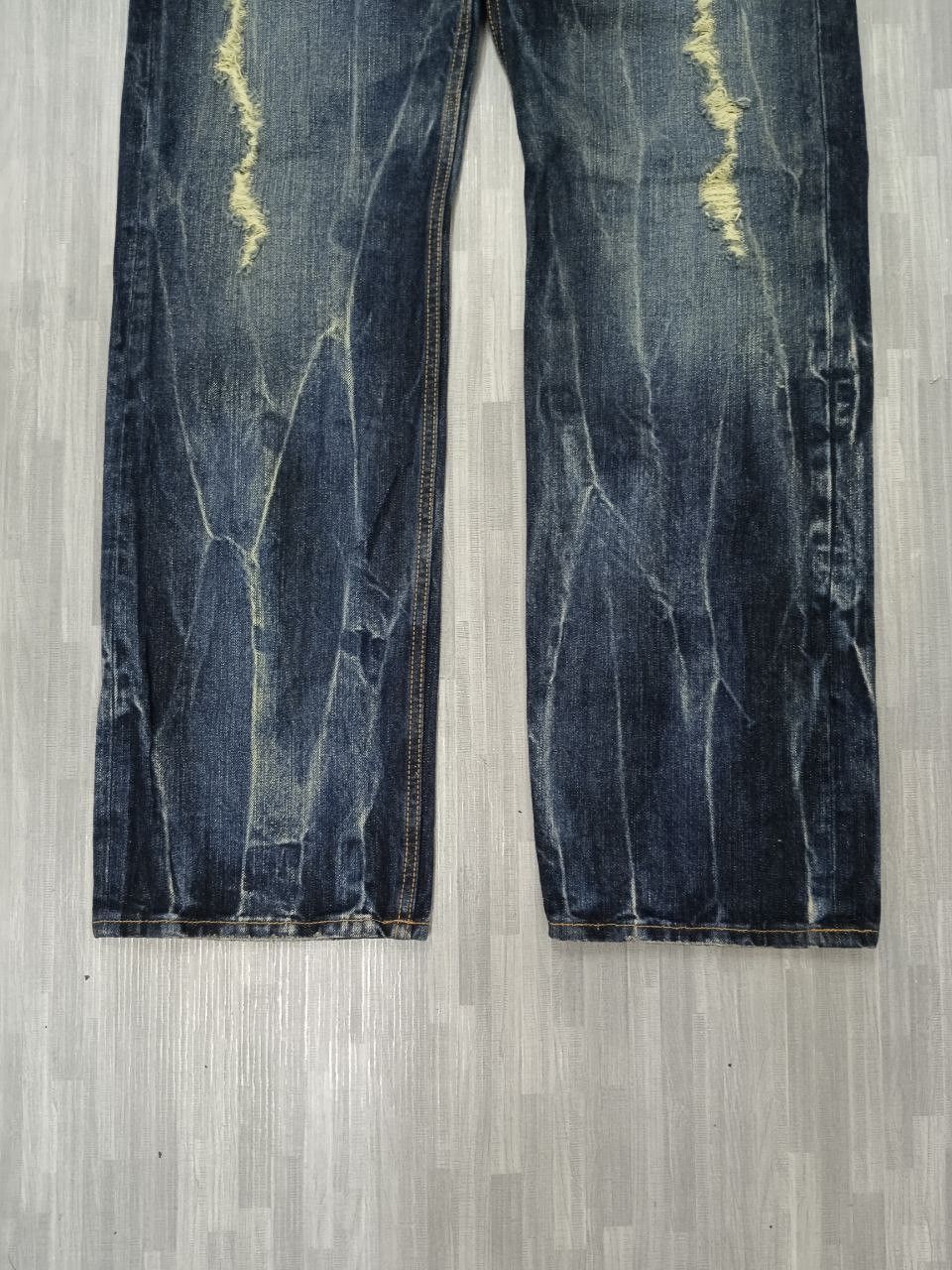 If Six Was Nine × Vintage SICK RIPED UNBRANDED DENIM PANTS Size US 33 - 6 Thumbnail