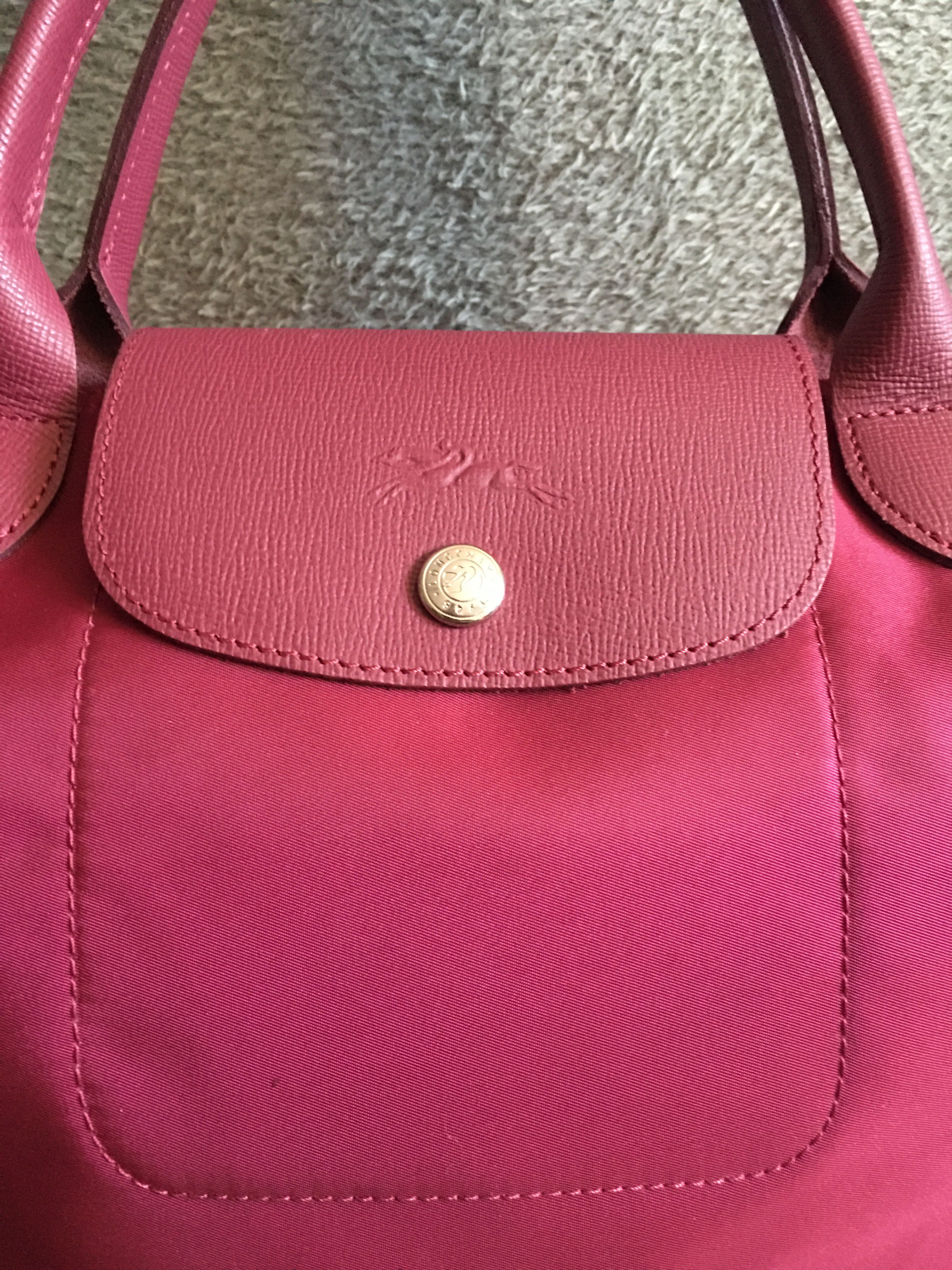 Longchamp Longchamp Le Pliage Neo Medium Tote Bag Raspberry Size ONE SIZE - 6 Thumbnail