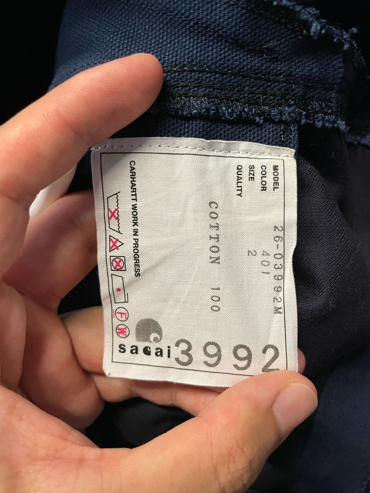 Carhartt × Sacai Sacai x Carhartt WIP 26SS Duck Pants Size US 32 / EU 48 - 13 Thumbnail