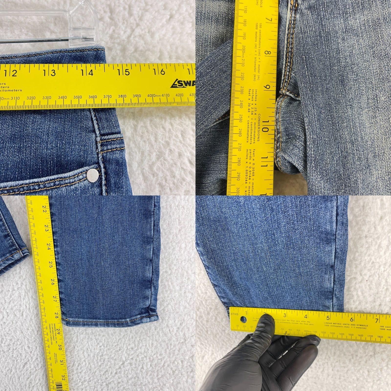 Athleta Athleta Jeans Skinny Leg Womens Size 4 Blue Denim Mid-Rise Casual Sculptek Size 27" / US 4 / IT 40 - 8 Thumbnail