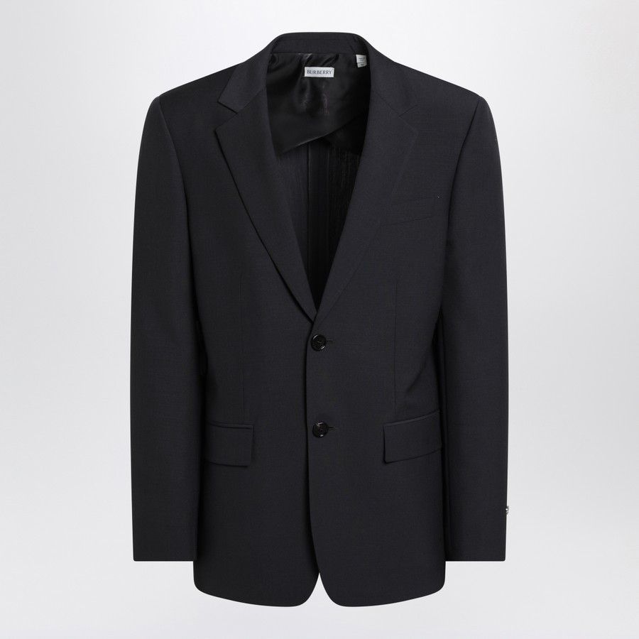 o1d2blof0226 Wool Blend Jacket in Navy Blue