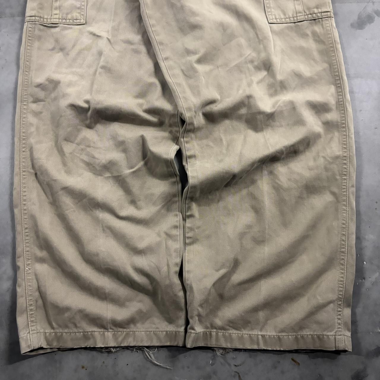 Vintage Crazy Vintage Y2K/2000s Baggy Khaki Tan Streetwear Skater Cargo Pants! 36x32 Size US 36 / EU 52 - 6 Thumbnail