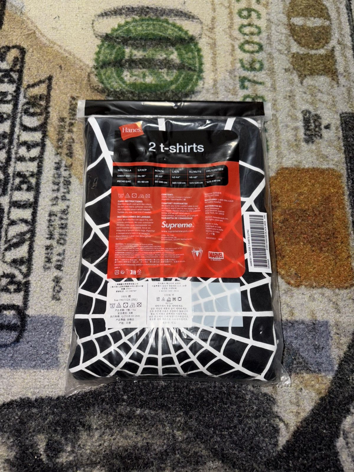 Hanes × Supreme Supreme Hanes Spider-Man Tees (2 Pack) Size US XXL / EU 58 / 5 - 2 Thumbnail
