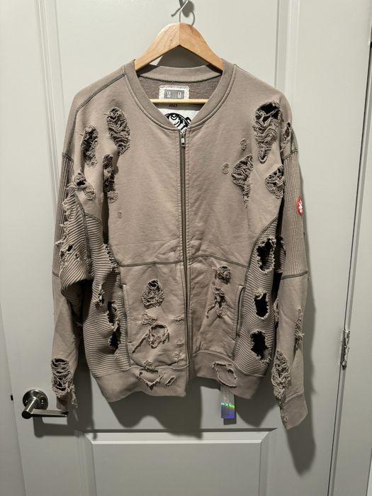 Cav Empt cavempt plague wide rib cut zip sweat | Grailed