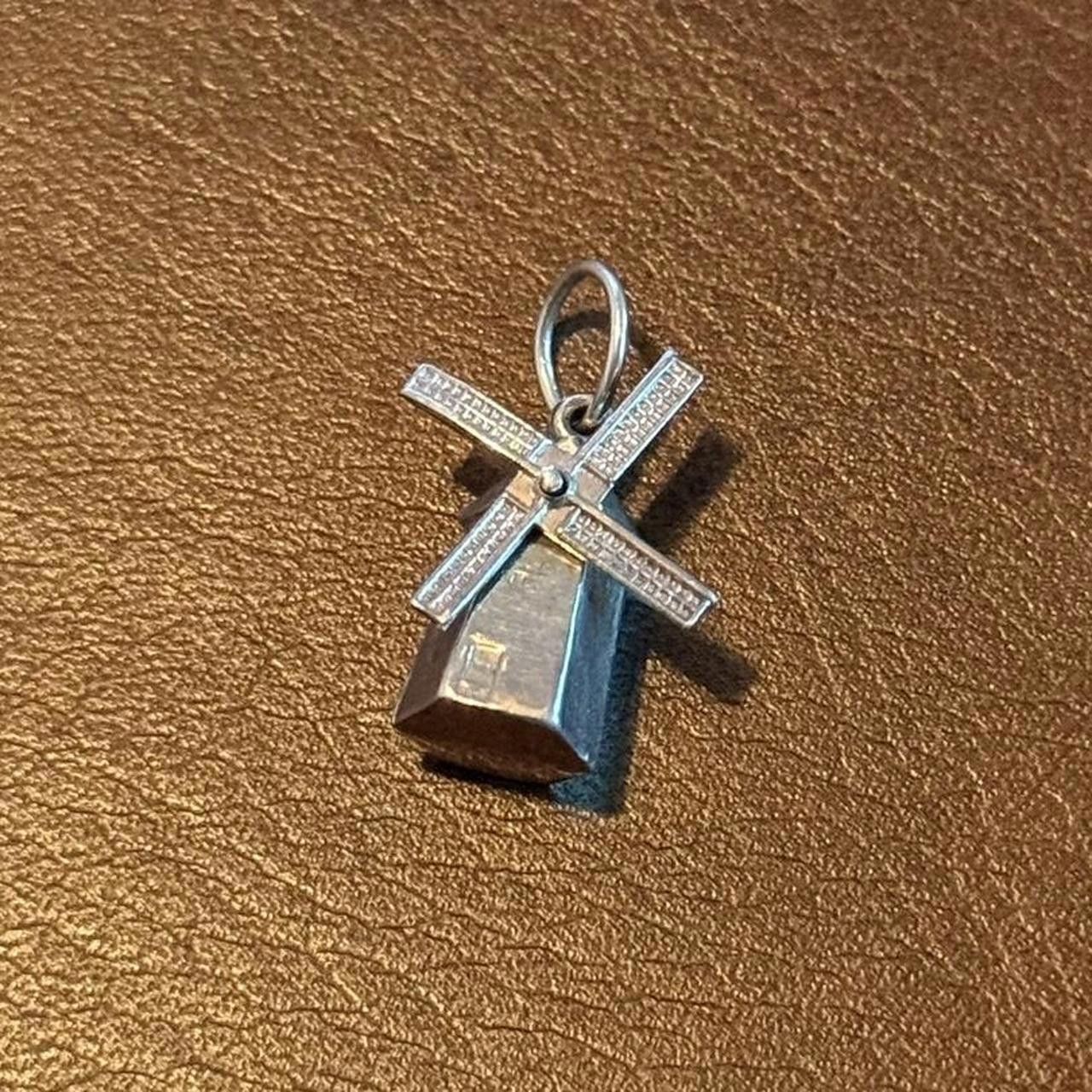 Designer Vintage Sterling Silver Windmill Pendant/Charm Size ONE SIZE - 3 Thumbnail